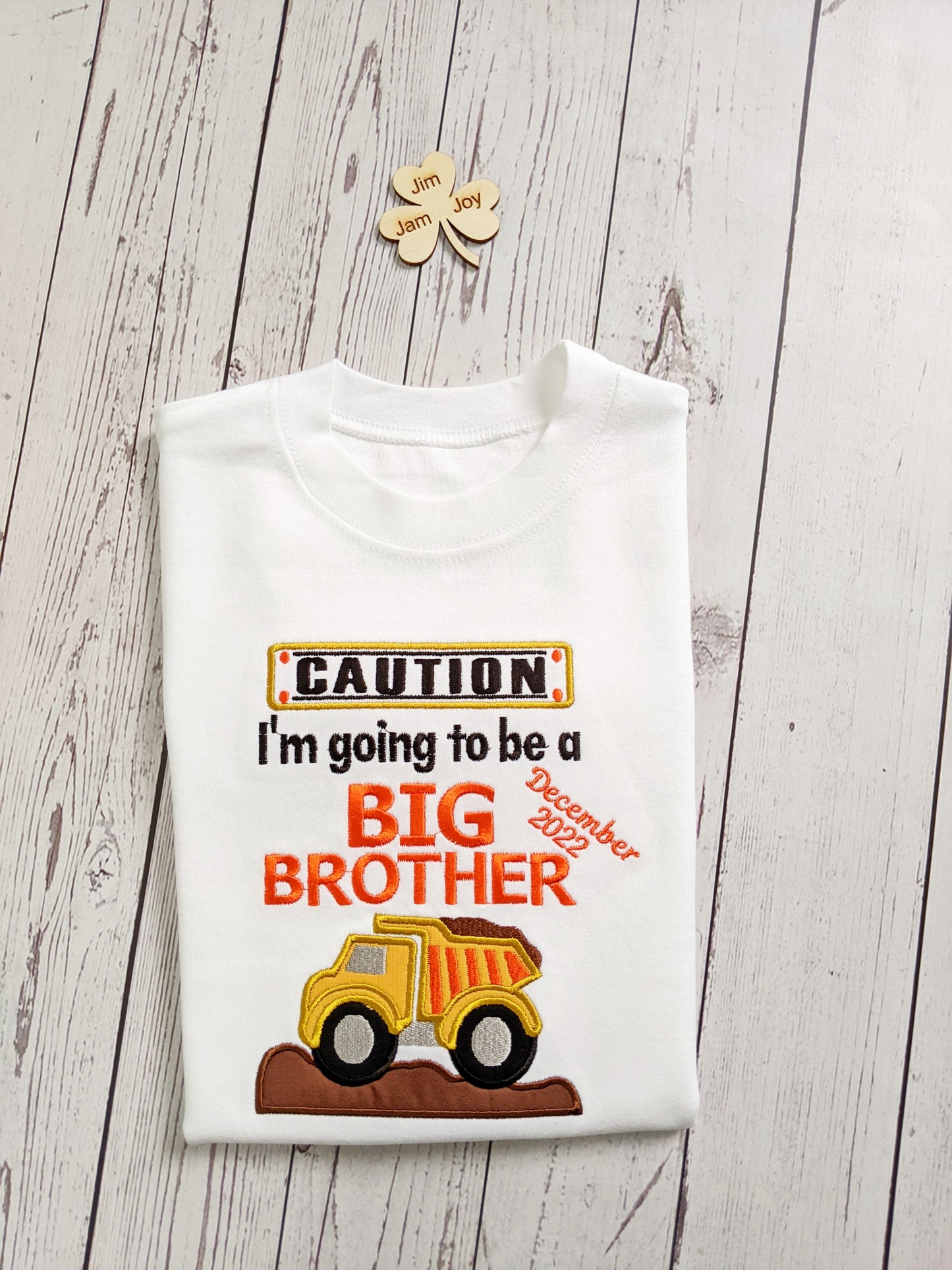 Big Brother t shirt | Birth Announcement Top Embroidery