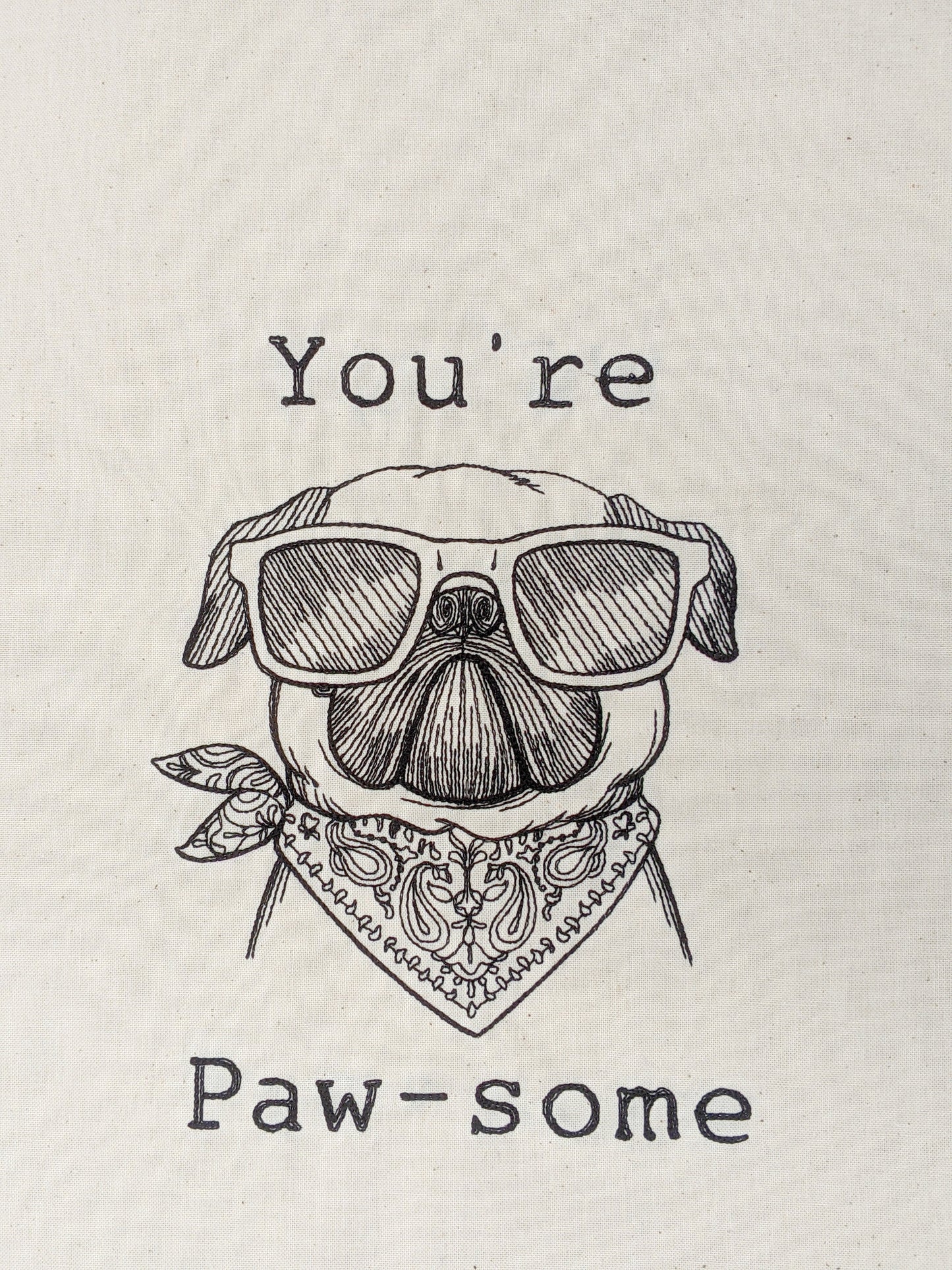 Paw-some 100% Organic Tote Bag | GOTS certified organic cotton