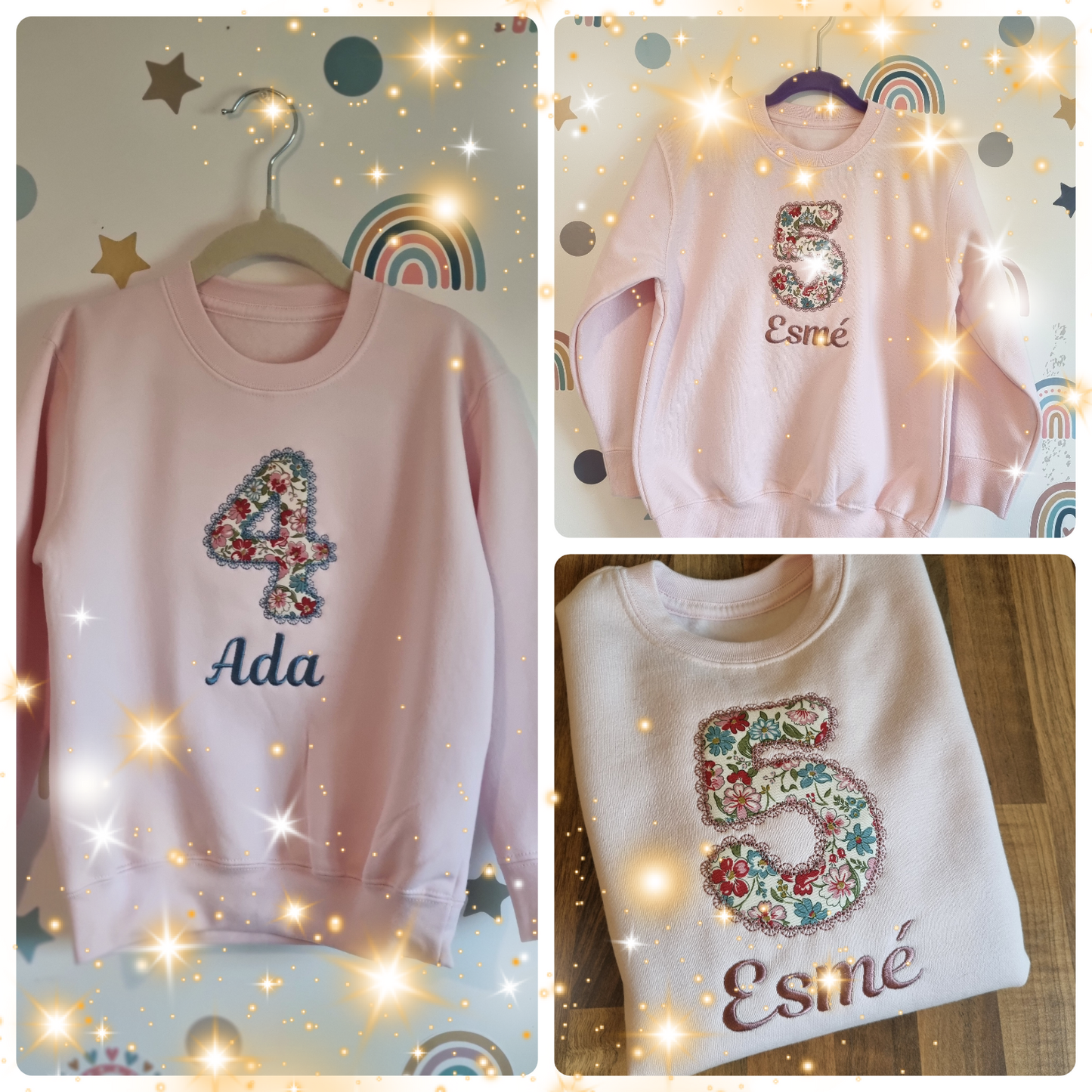Children's Birthday Sweatshirt with Liberty of London