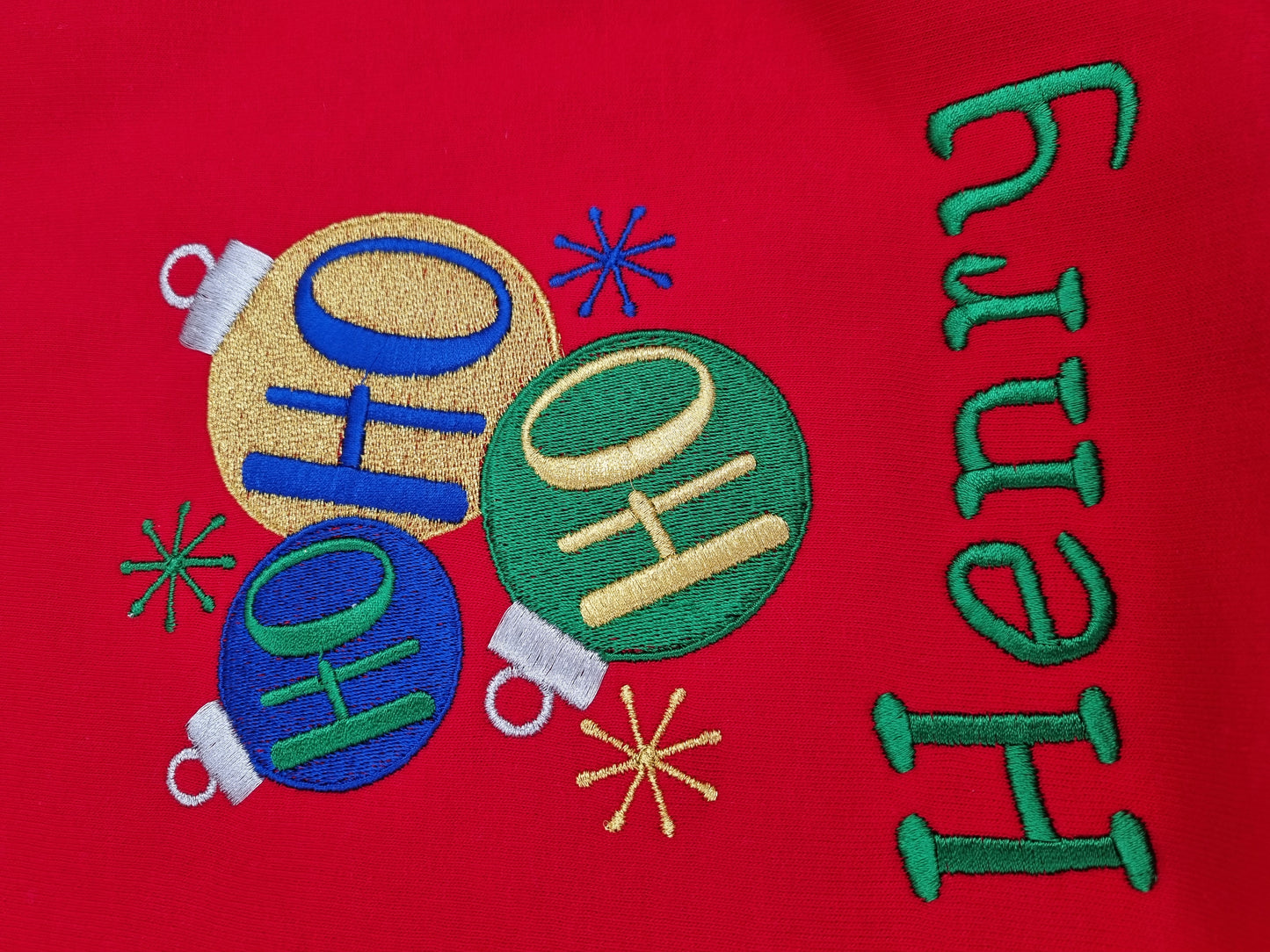 PRE order with deposit -Children's Christmas Sweatshirt | Personalised Ho Ho Ho