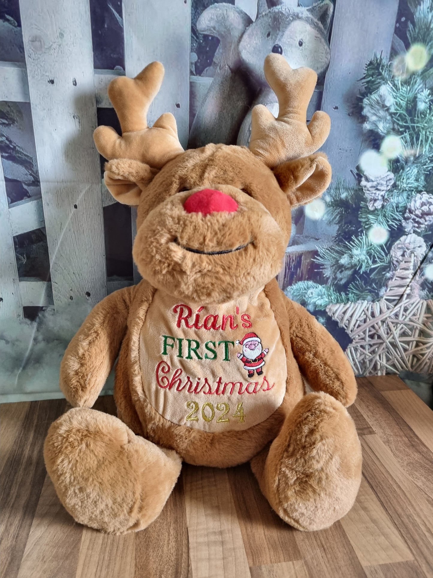 PRE ORDER -Personalised Christmas Reindeer Large - 45cm