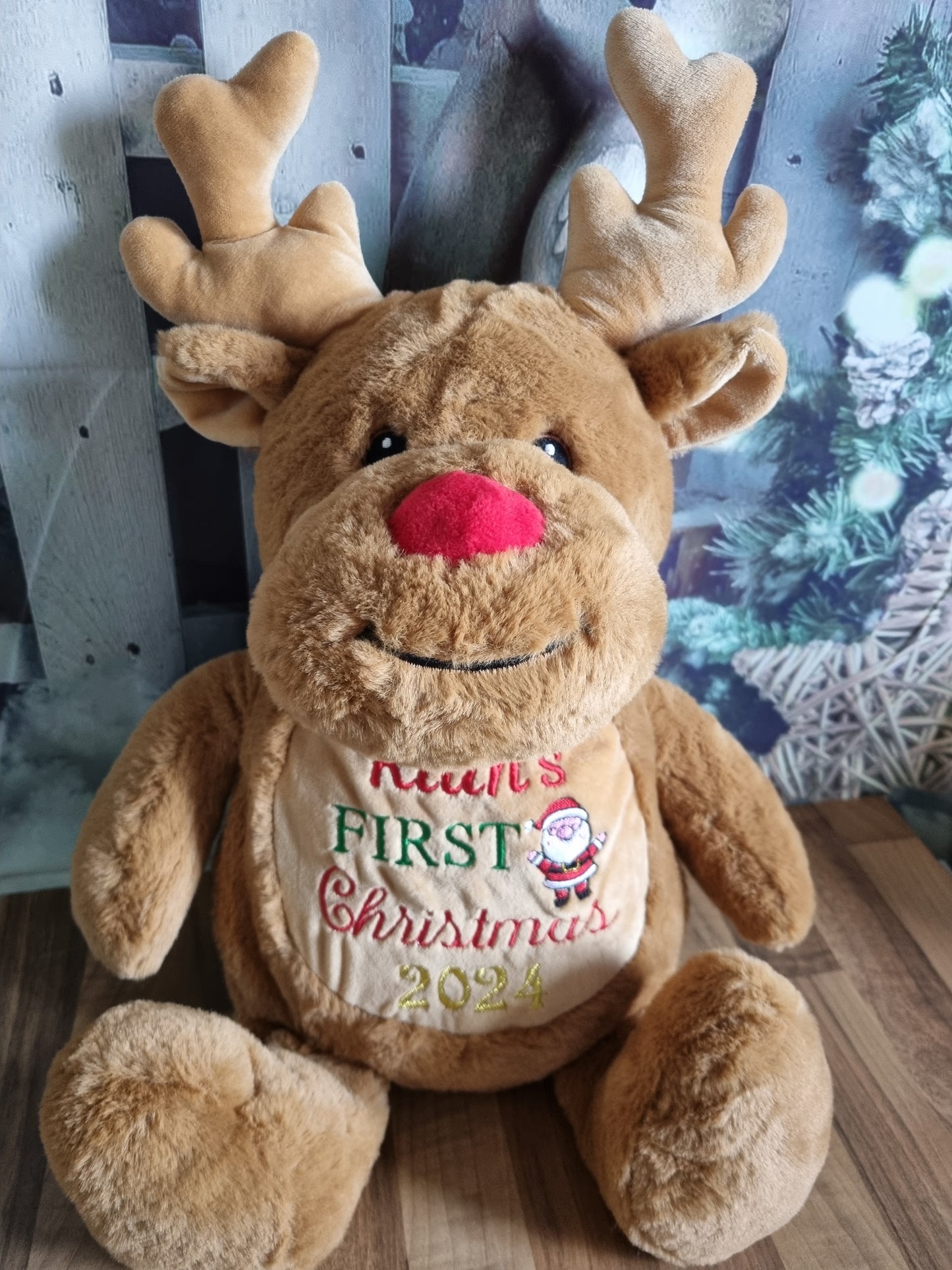 PRE ORDER -Personalised Christmas Reindeer Large - 45cm