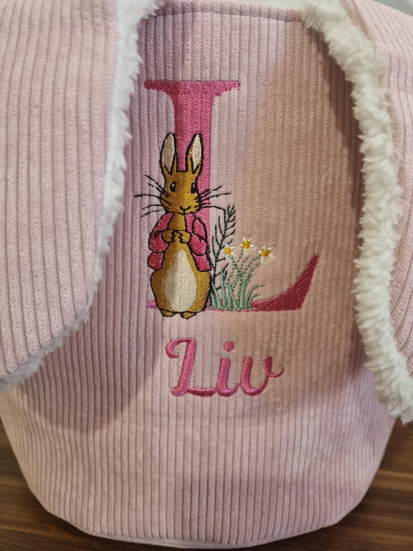 PRE ORDER -Personalised Easter Bunny Basket (will be dispatch in March)