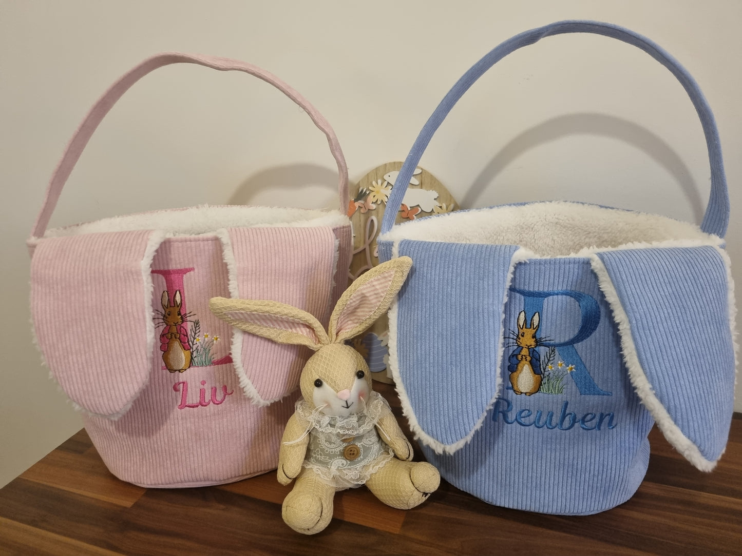 Personalised Easter Bunny Basket