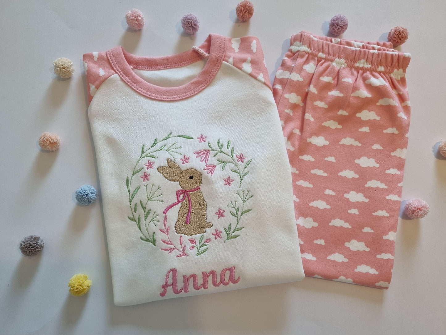 Easter Bunny Personalised Birthday PJ's - Girls