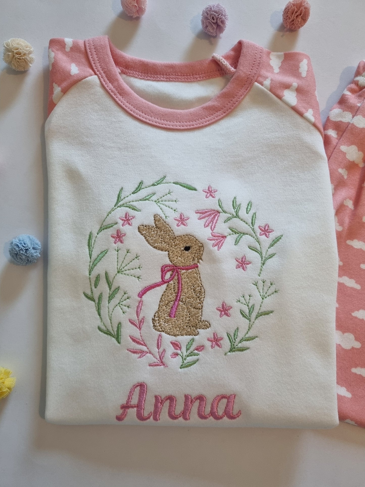 Easter Bunny Personalised Birthday PJ's - Girls