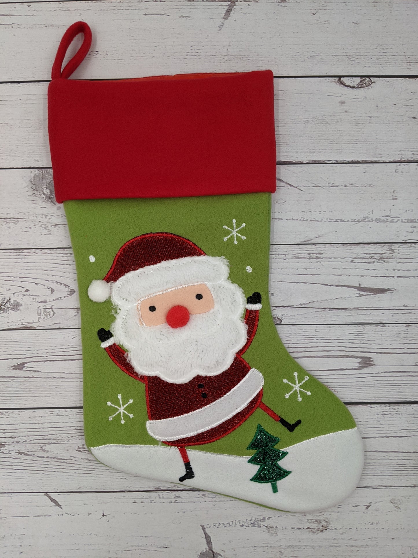 PRE ORDER - Personalised Santa Christmas Stockings | Stockings with Name | Cute Christmas Decoration | Embroidered