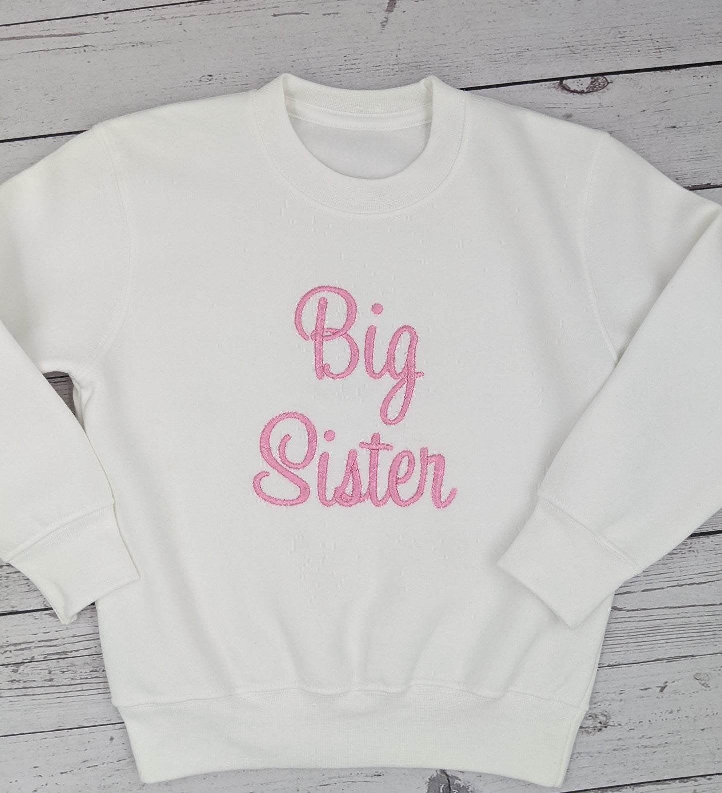 Children's Big Sister Sweatshirt | Embroidery