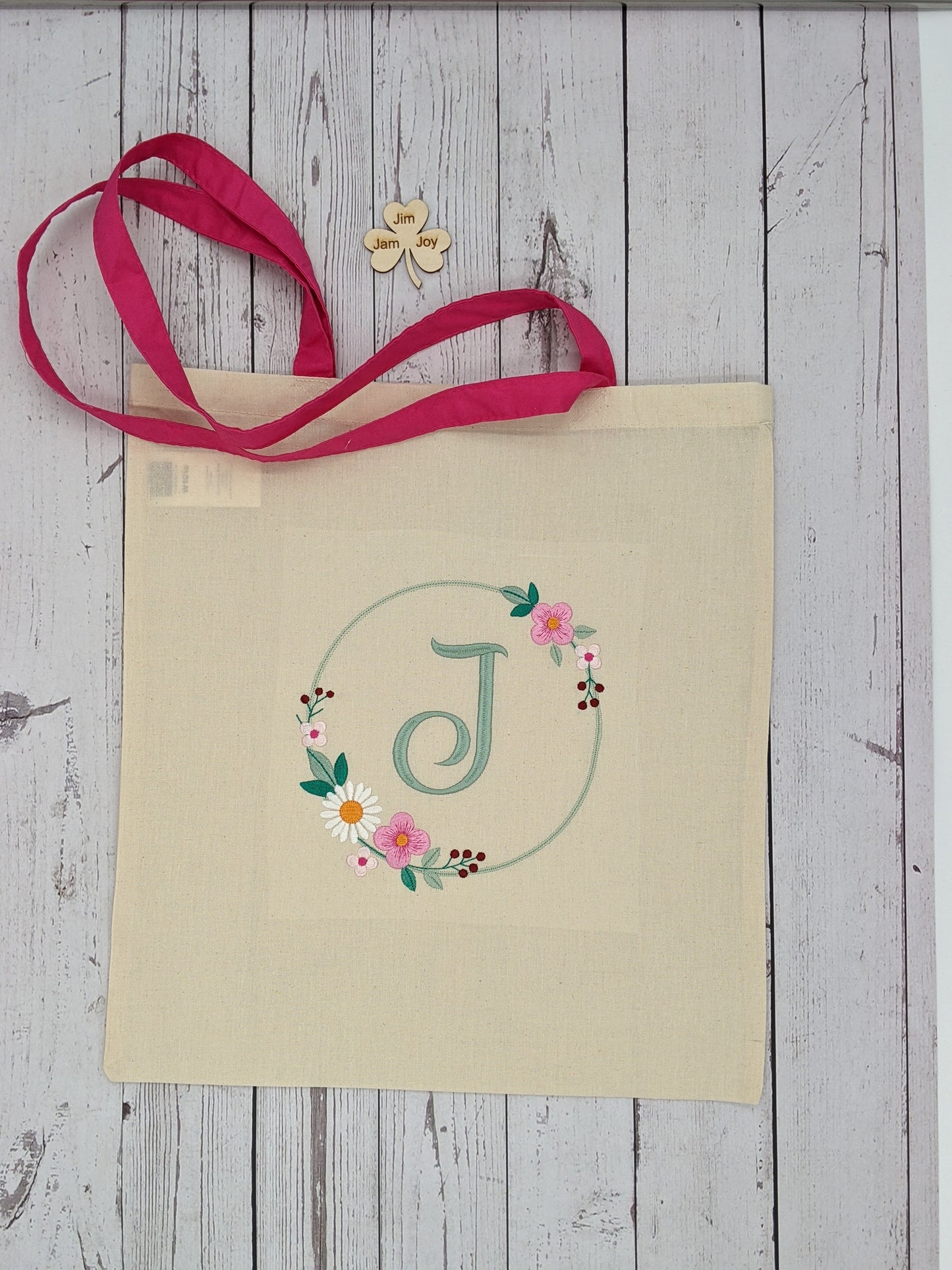 Personalised Monogramed Tote Bag | Bridesmaids Gift | Embroidered | Canvas | Tote Bag Gift | Long Handle Tote Bag | Initial Embroidered tote