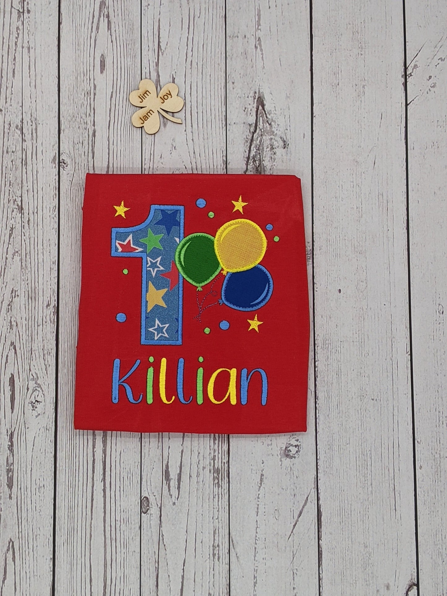 children birthday tshirt balloon party