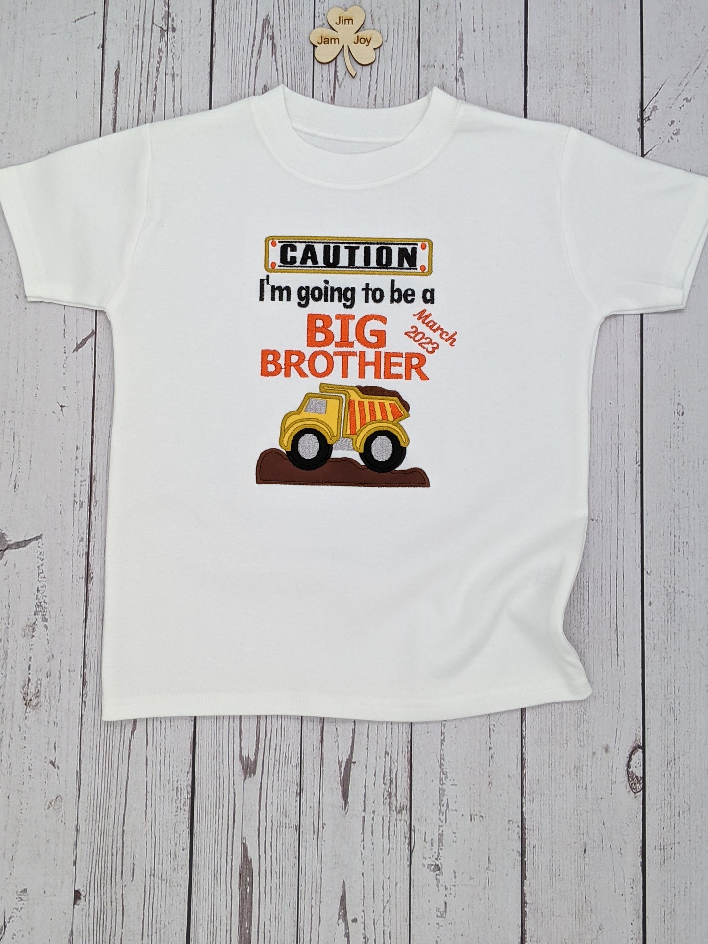 Big Brother t shirt | Birth Announcement Top Embroidery
