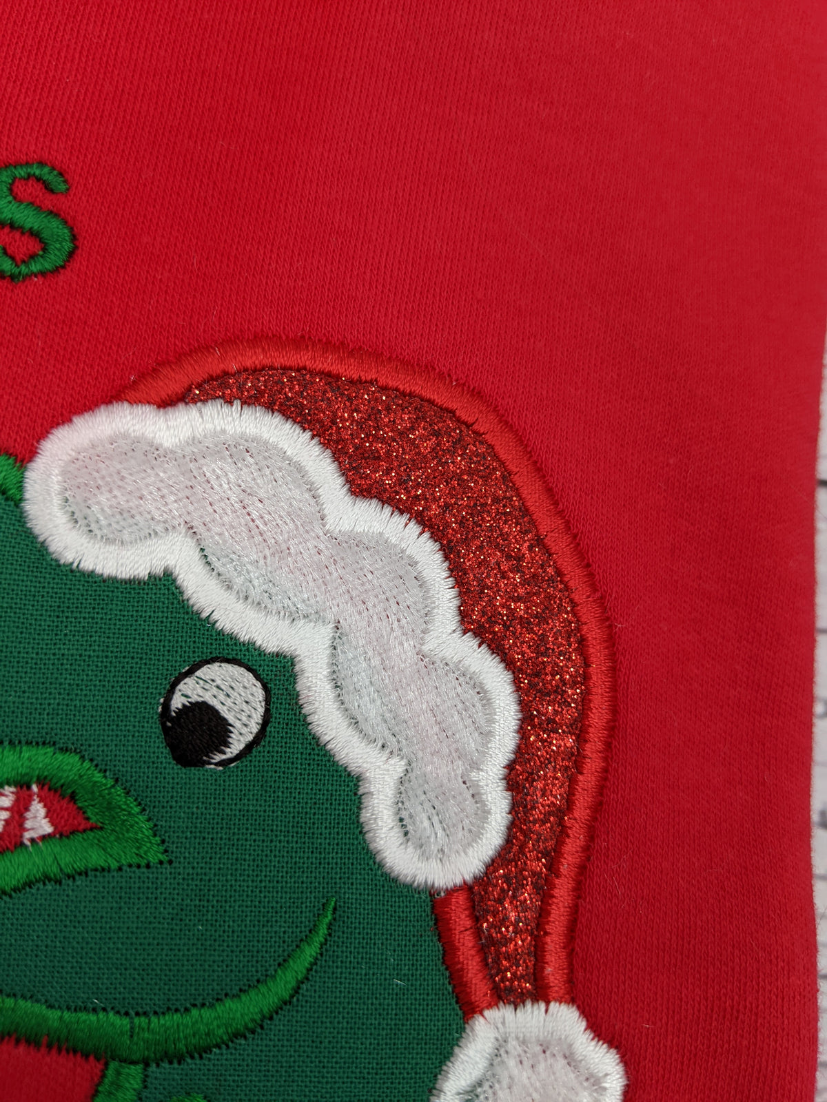 Dispatched in November - Christmas Santasaurus Tshirt personnalised with Name