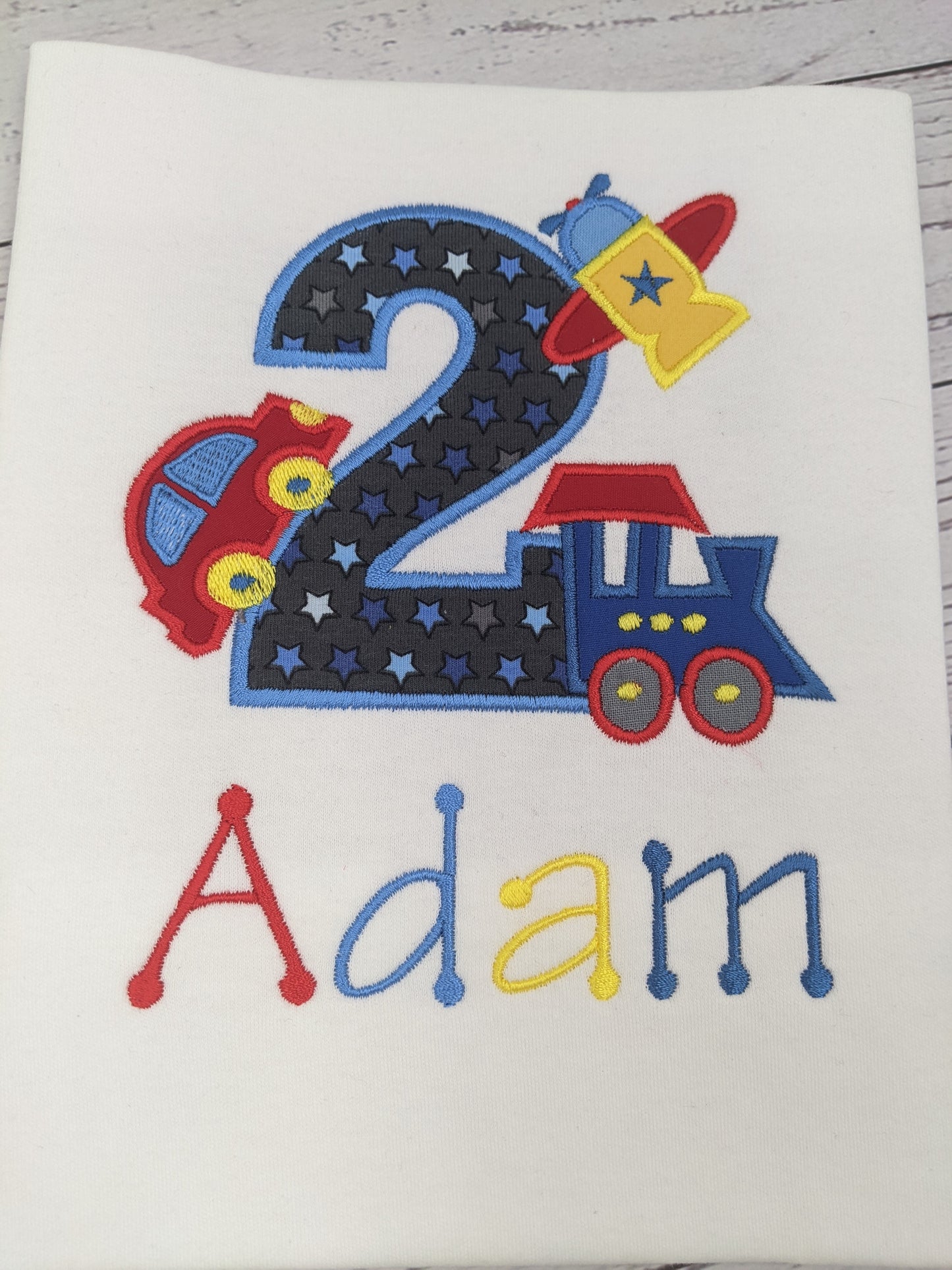Children Birthday Sweatshirt | Plane | Train | 1st Birthday | 2nd Birthday | 3rd Birthday