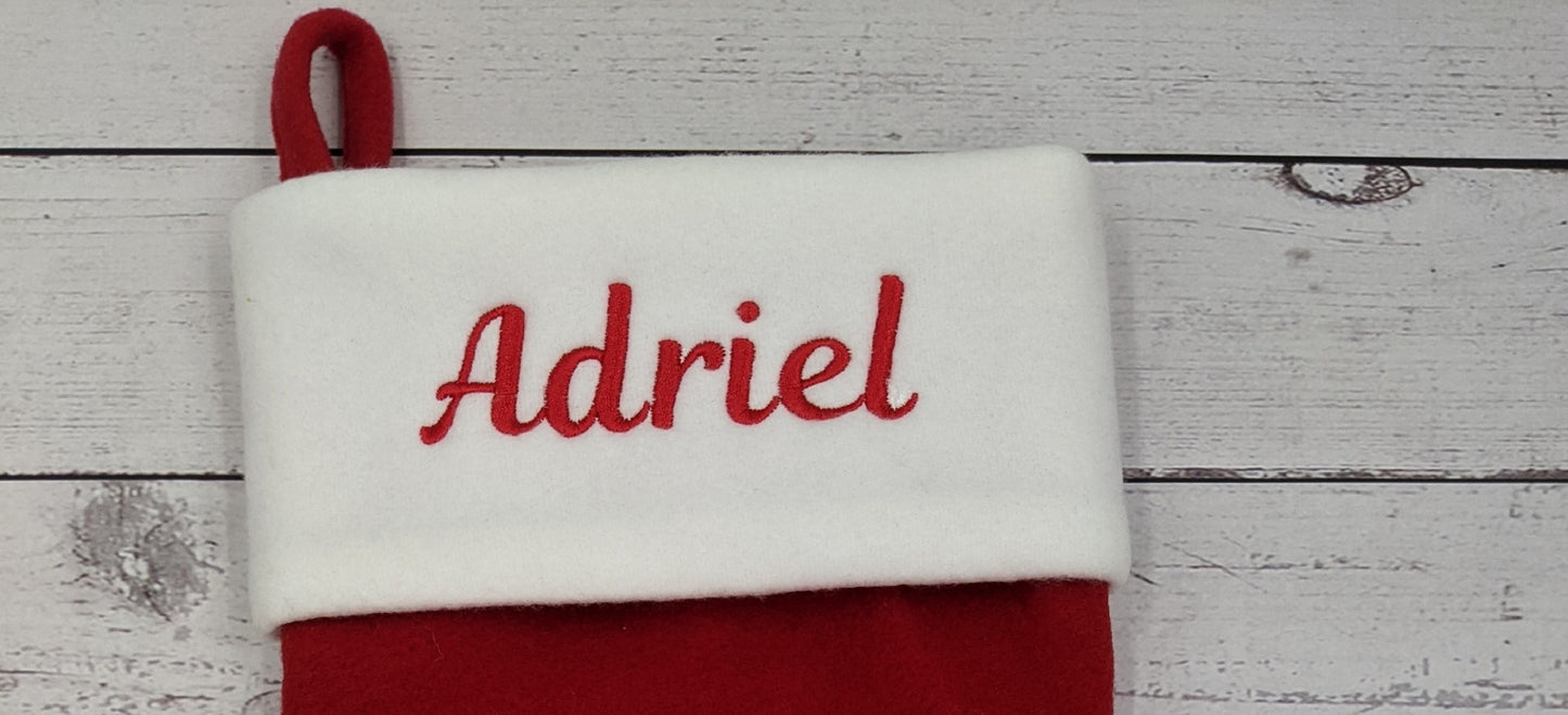 PRE ORDER - Personalised Christmas Stockings | Stockings with Name | Cute Christmas Decoration | Embroidered