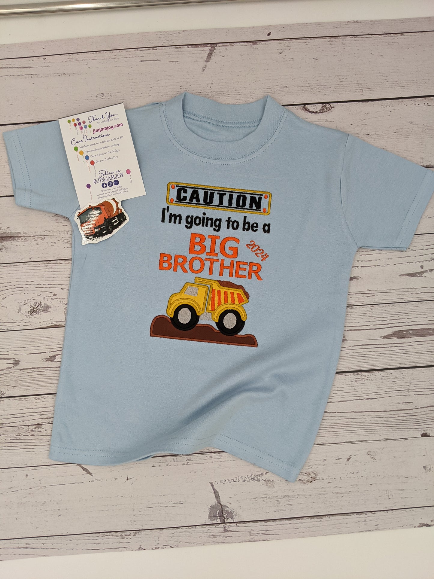 Big Brother t shirt | Birth Announcement Top Embroidery