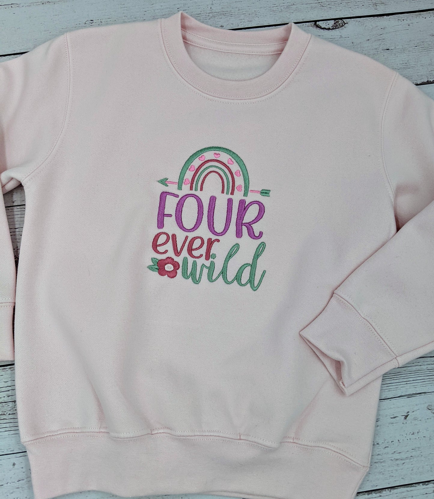 Four Ever Wild Birthday Sweatshirt - Embroidery