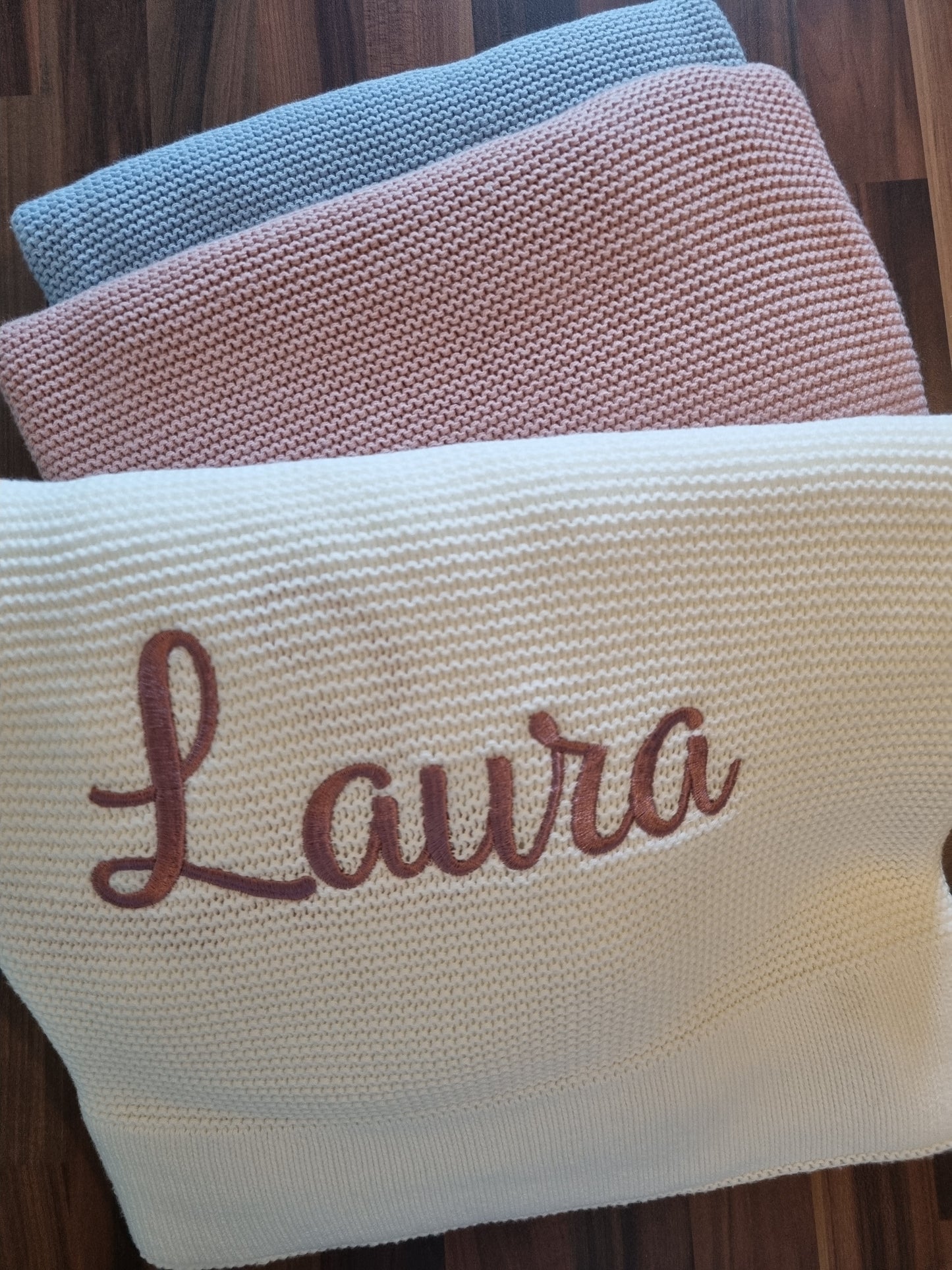 Personalised baby blankets 100% cotton