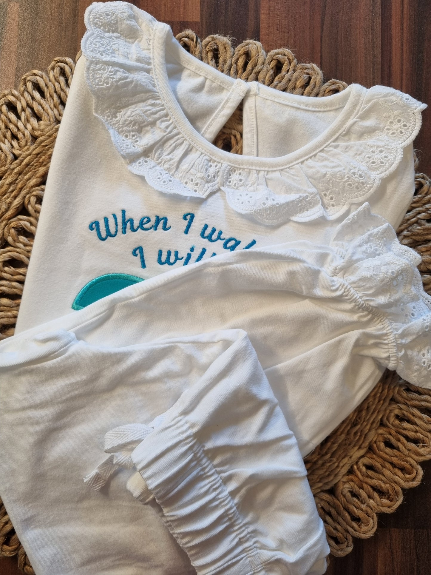 Elsa Birthday Personalised Frill Birthday PJ's - Girls