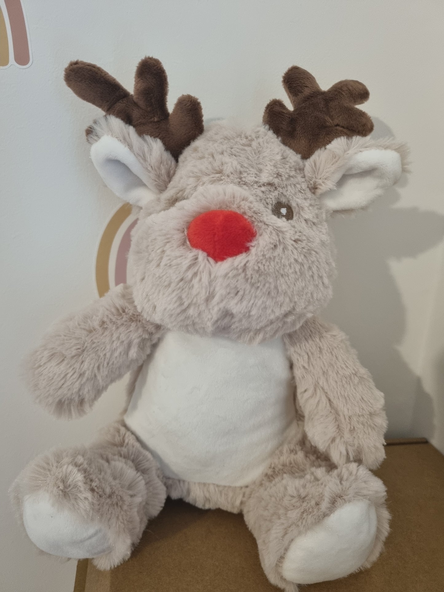 Cute small Plush Reindeer - not personalised