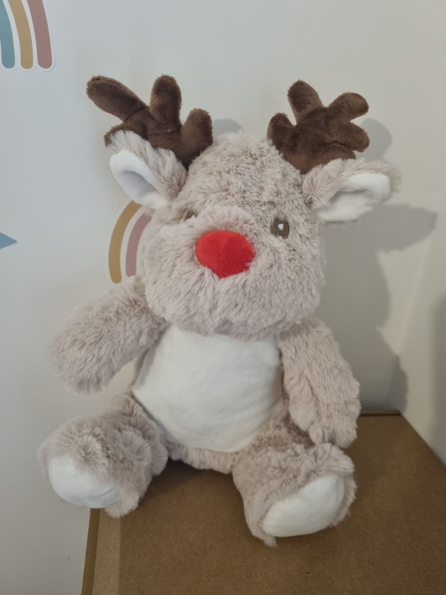 Cute small Plush Reindeer - not personalised
