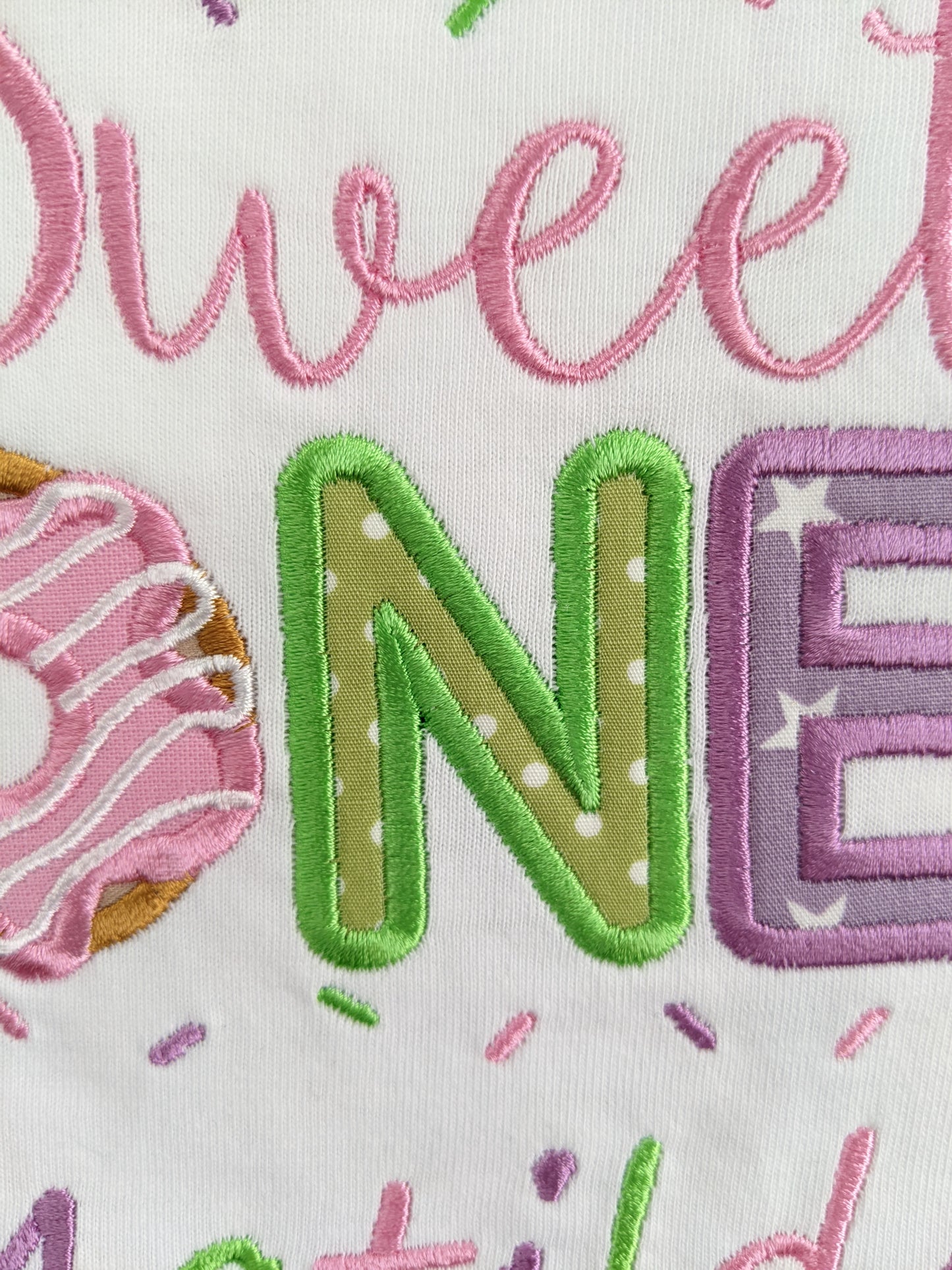 1st Birthday tshirt sweet one with donut