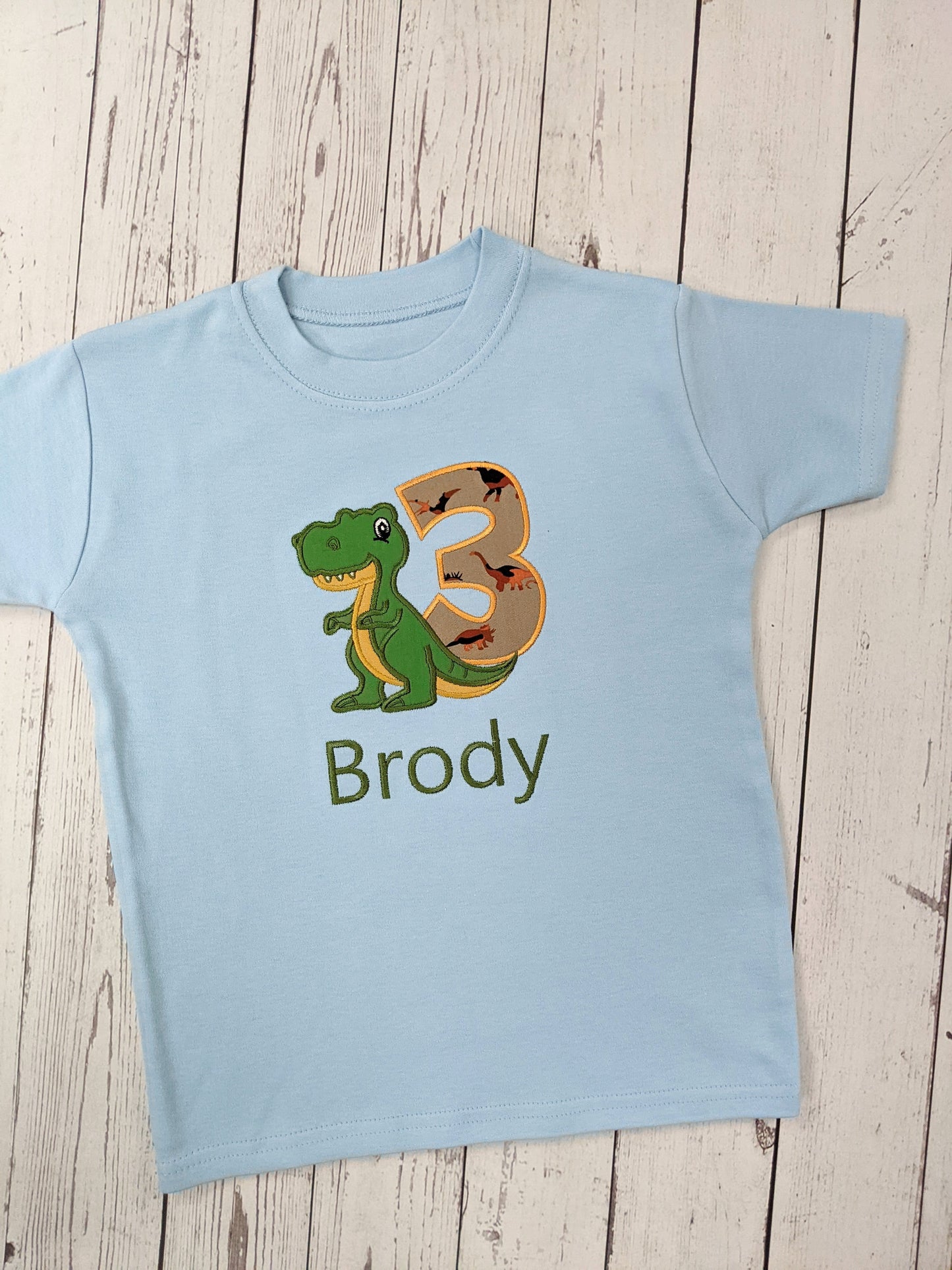 Cute Trex dinosaur children birthday tshirt