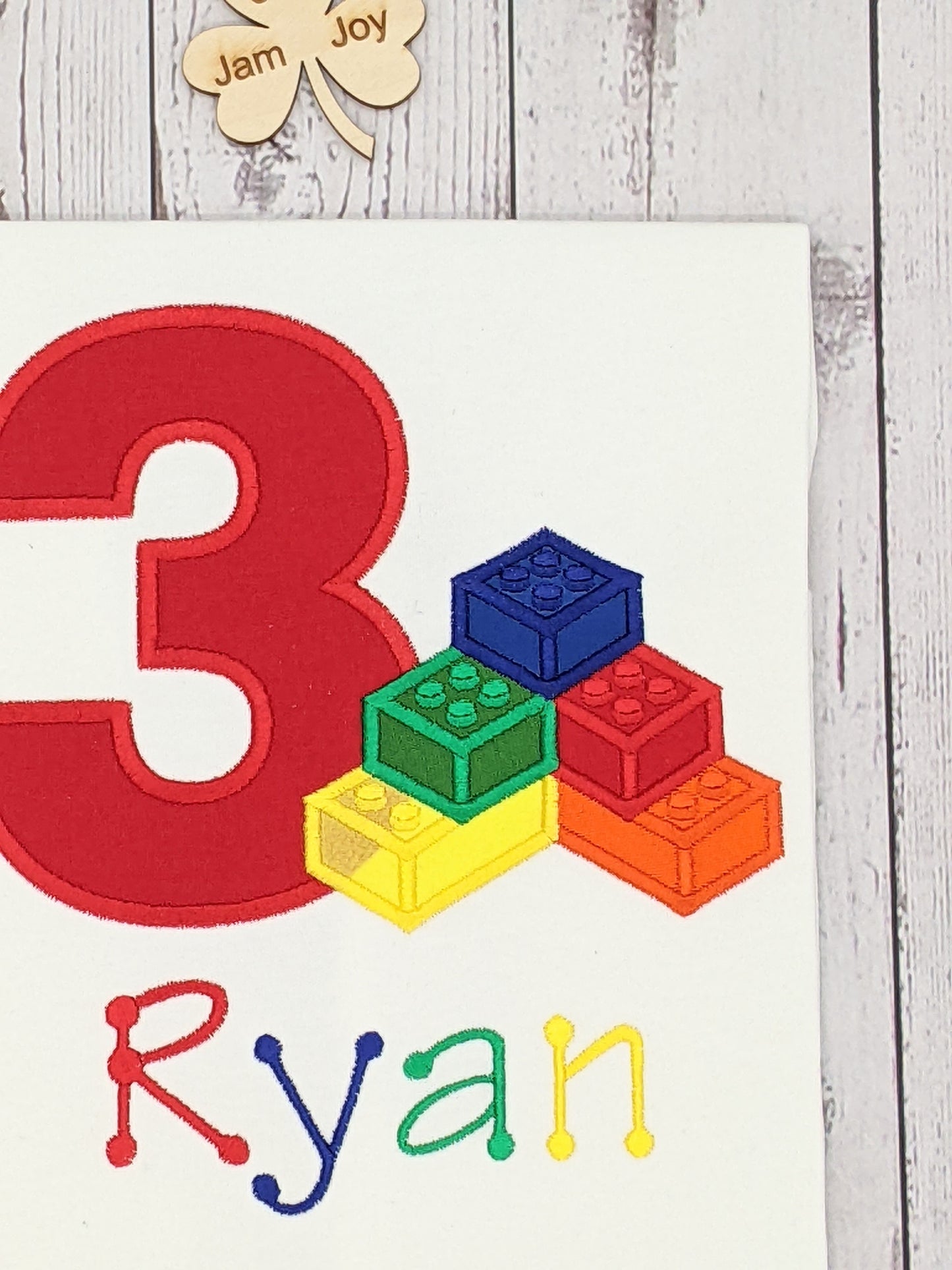 Children Birthday tshirt Lego bricks