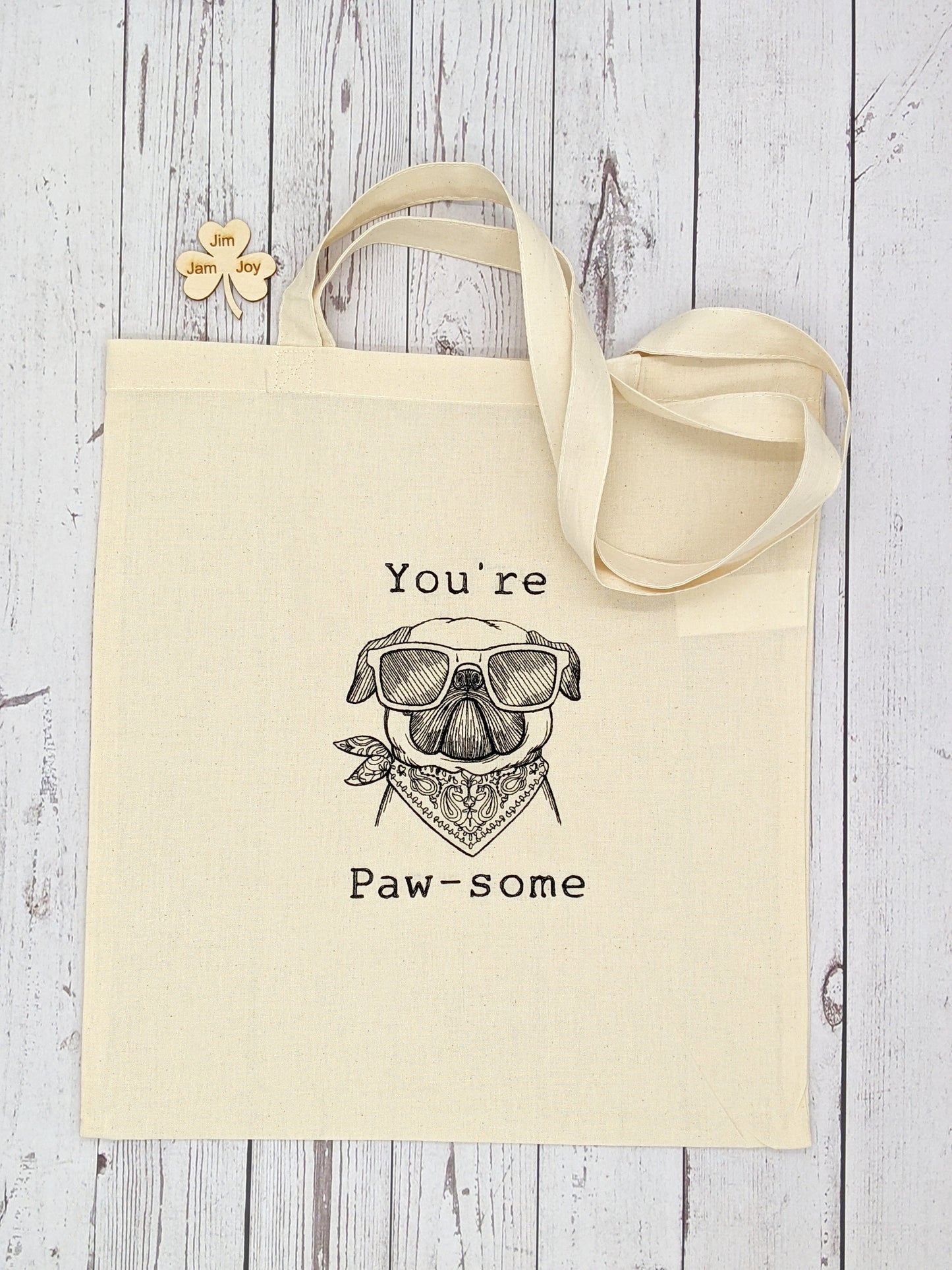 Paw-some 100% Organic Tote Bag | GOTS certified organic cotton