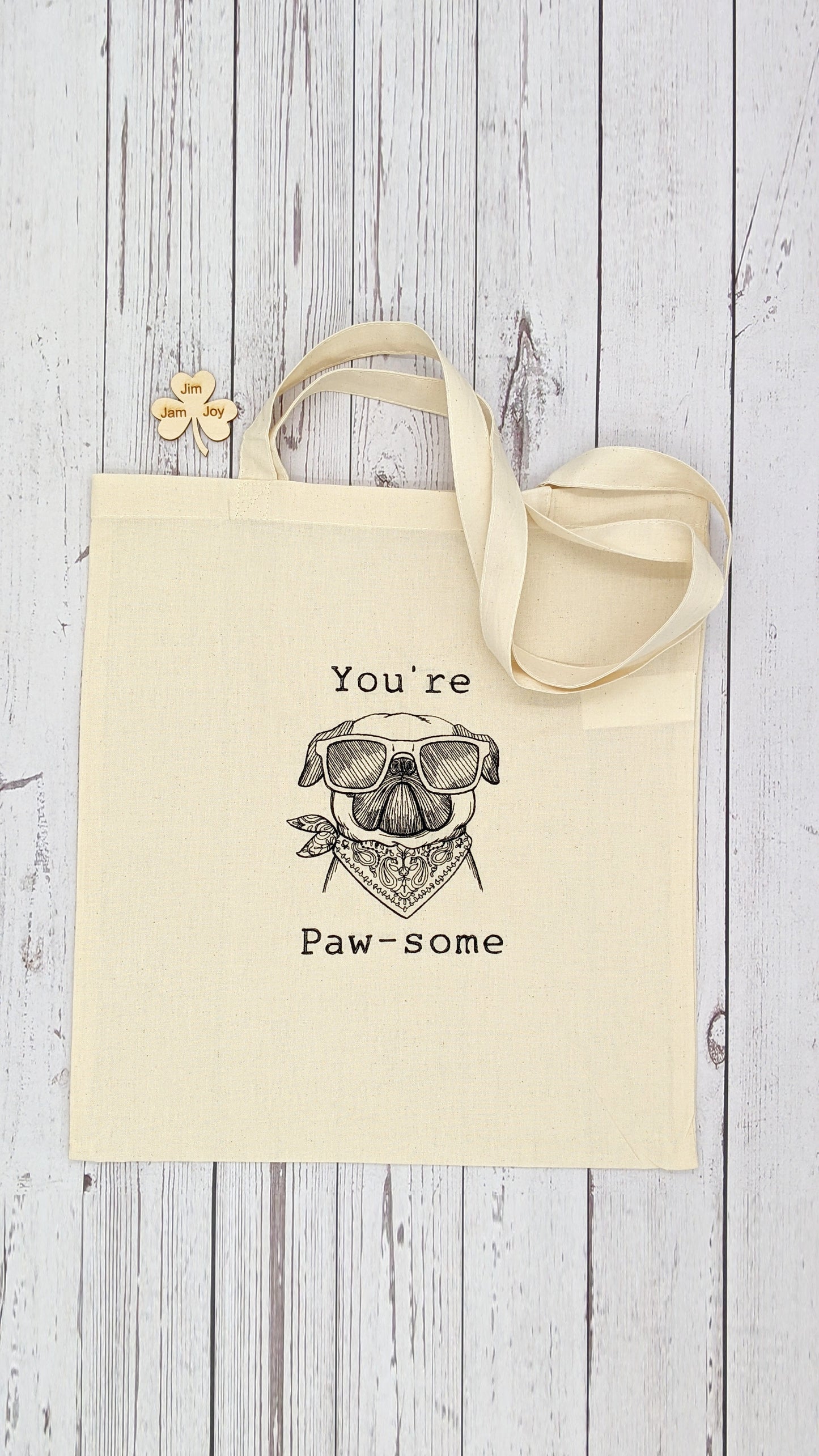 Paw-some 100% Organic Tote Bag | GOTS certified organic cotton