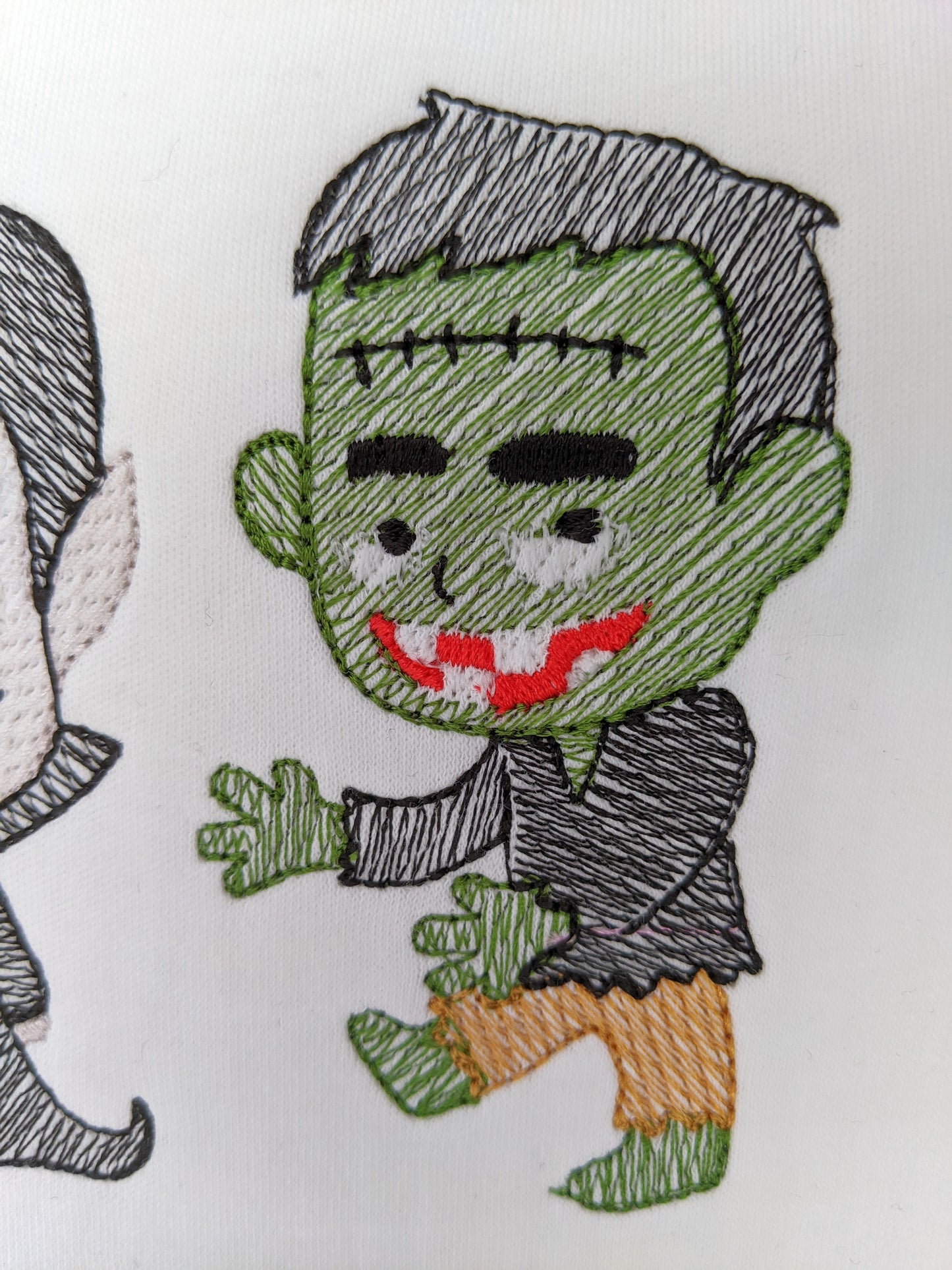 Halloween Tshirt | Children Personalised Shirt with Mummy Vampire Dracula Frankenstein Zombie | Glow in the Dark