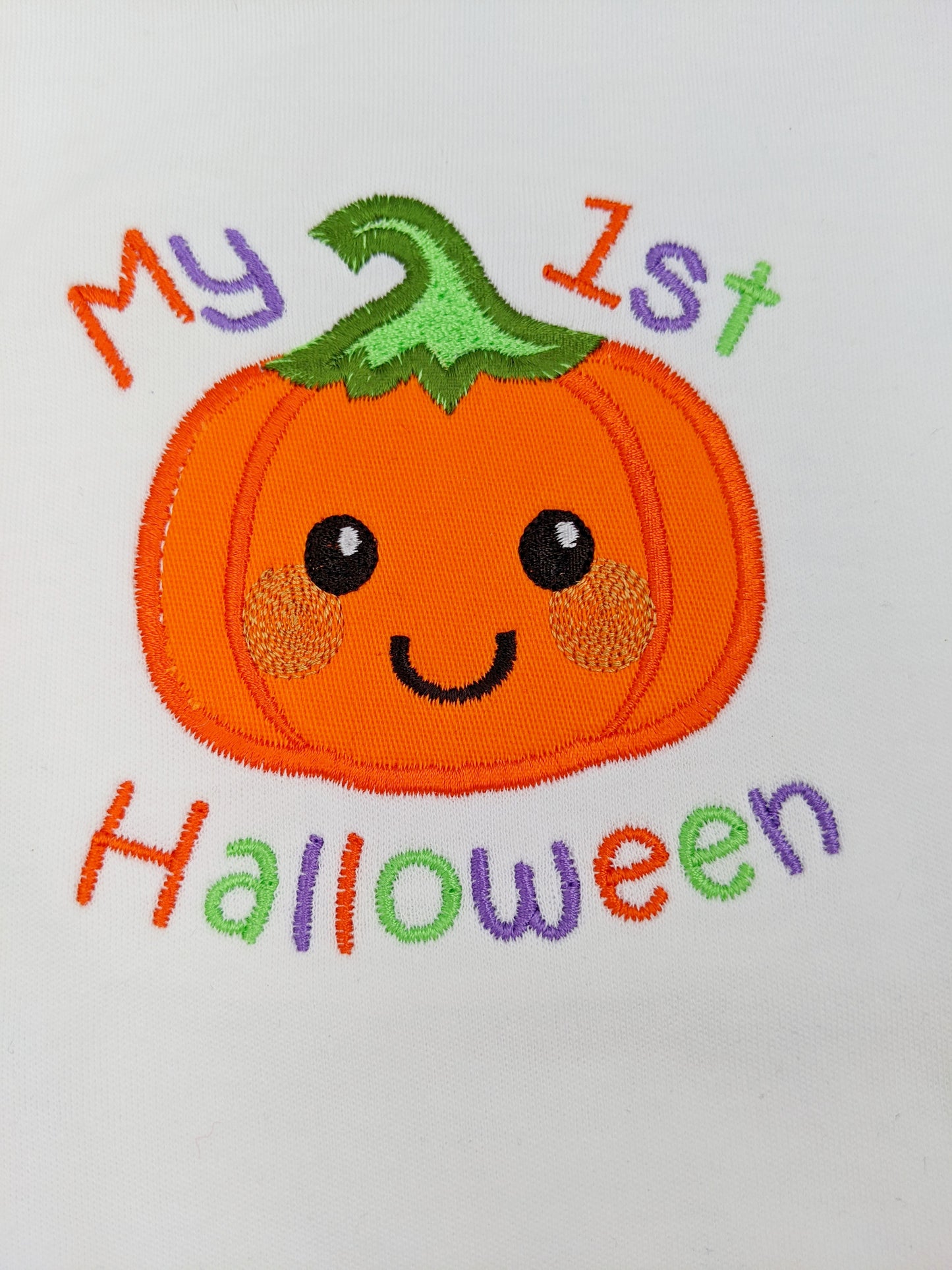 My first Halloween Tshirt Bodysuit | Baby My 1st Halloween Shirt | Cute Pumpkin | Unisex Baby Halloween Gift | Embroidered