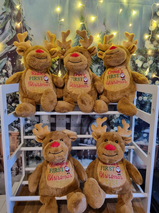 PRE ORDER -Personalised Christmas Reindeer Large - 45cm