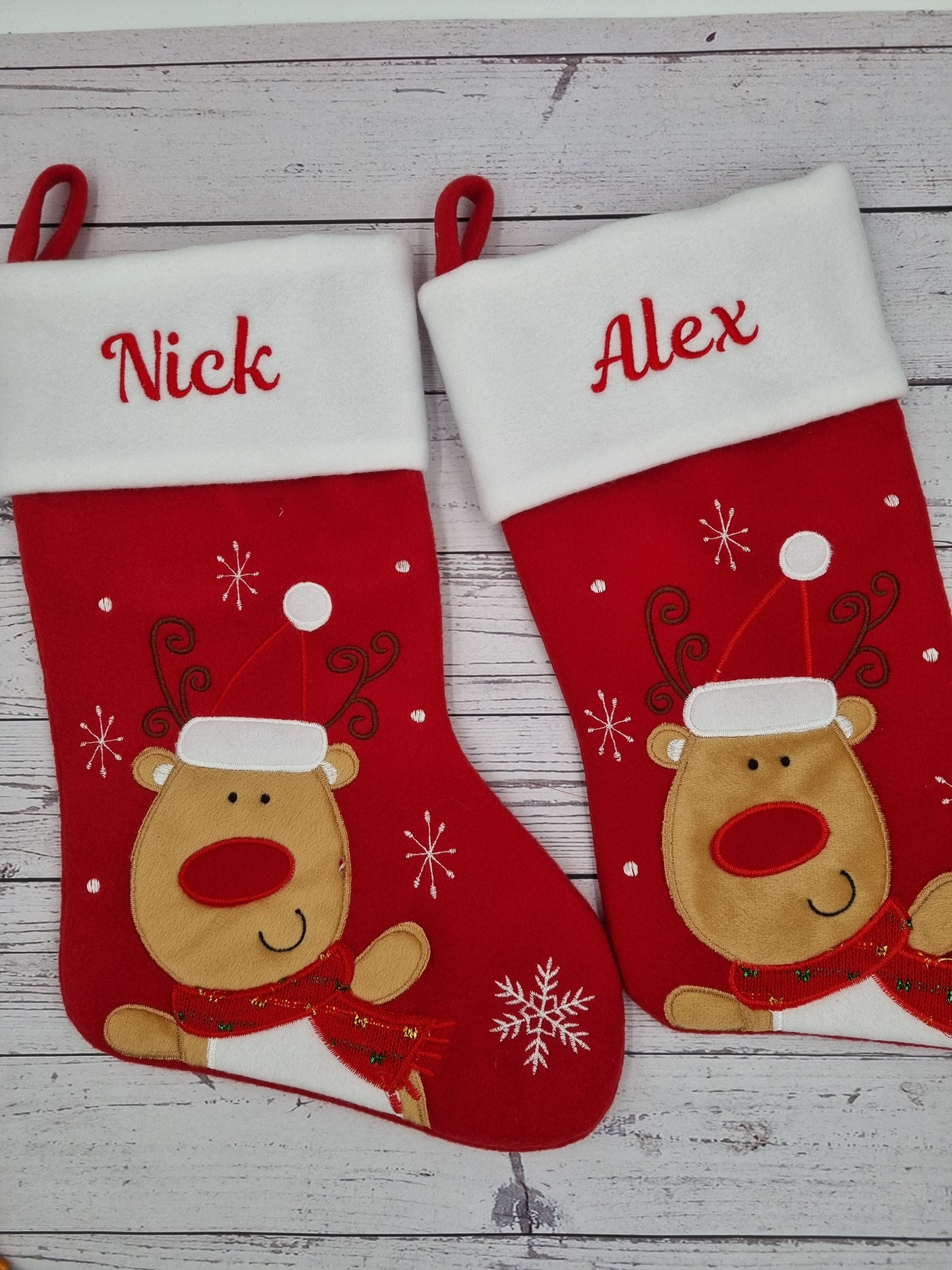 PRE ORDER - Personalised  Christmas Stockings |  Stockings with Name | Cute Christmas Decoration |  Embroidered