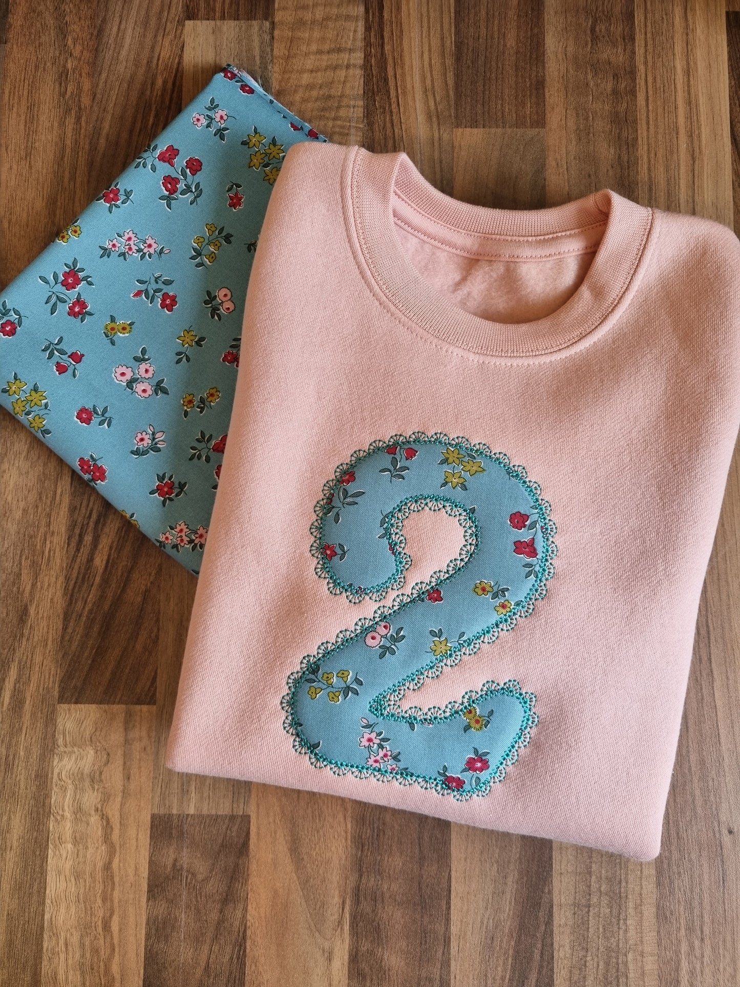 Children's  Birthday Sweatshirt with Liberty of London