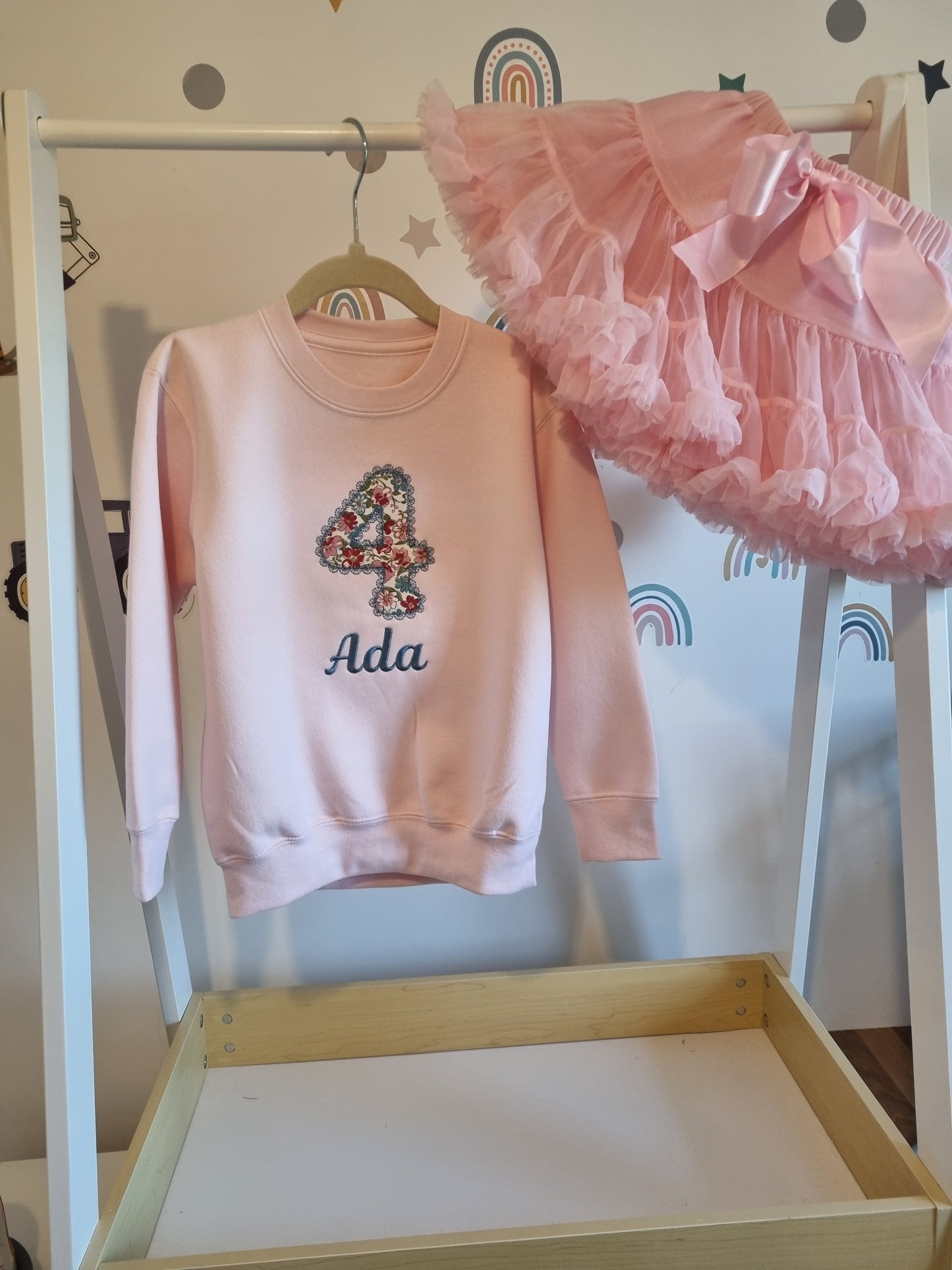 Children's  Birthday Sweatshirt with Liberty of London