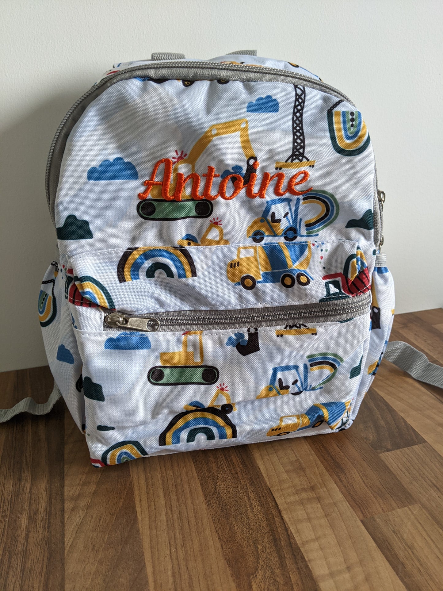 Personalised Toddlers Backpack - Diggers