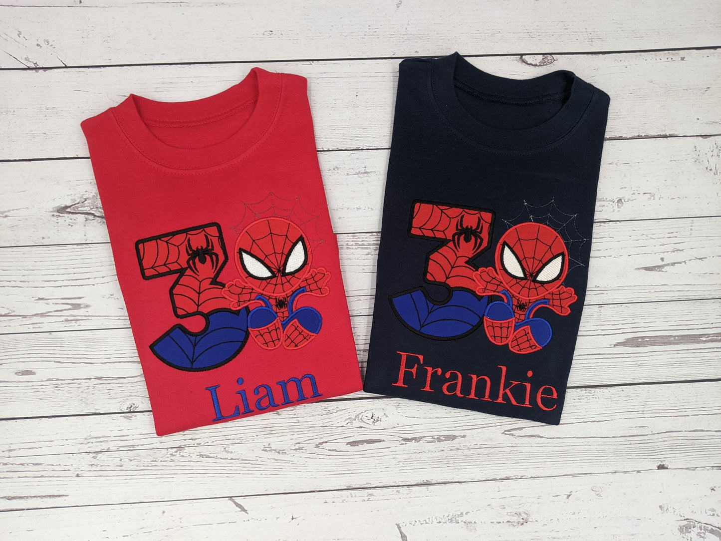 Children Personalised Spider Superhero- Embroidery