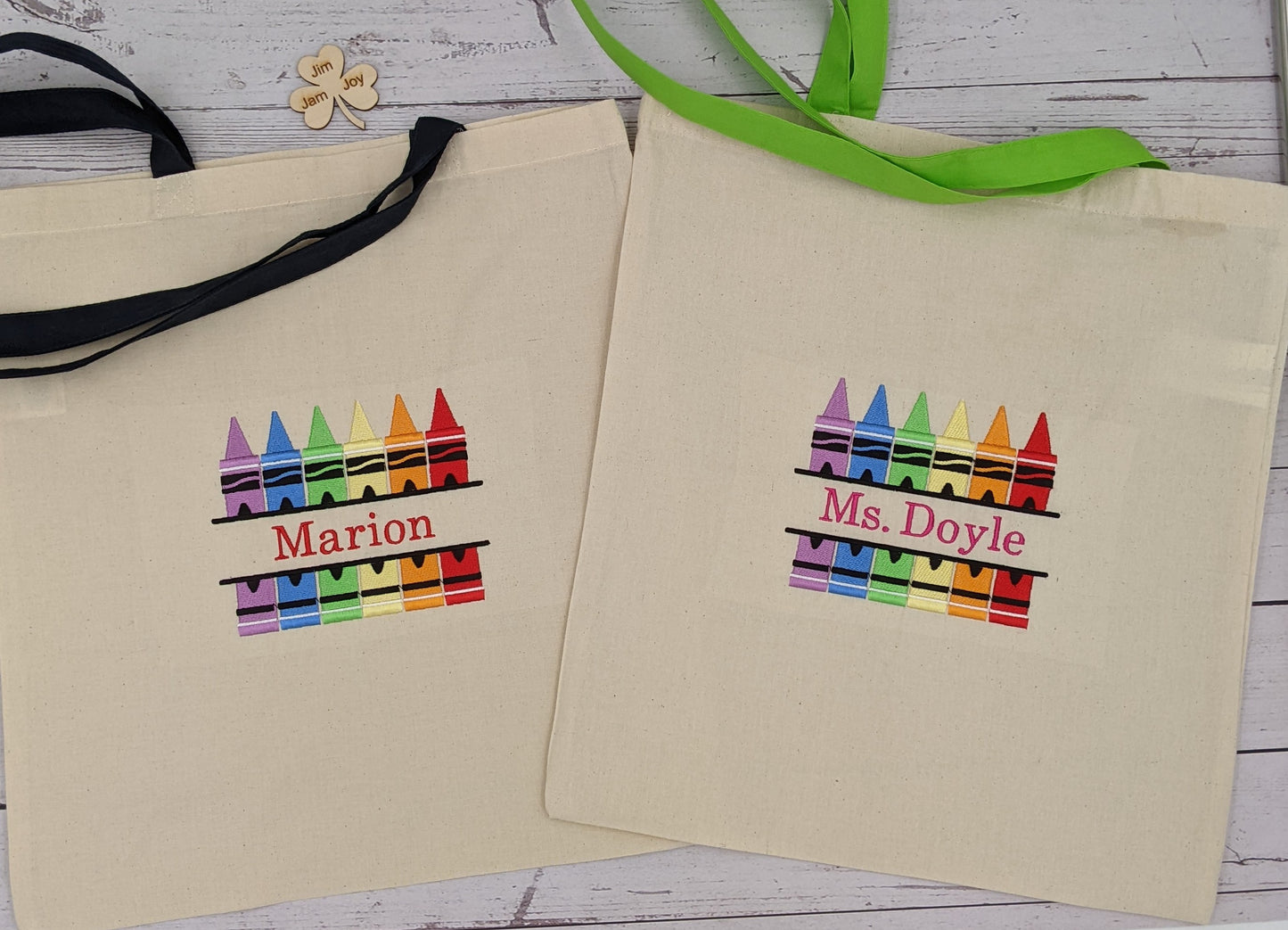 Teacher Tote Bag | Teacher Gift | Laptop Bag | Embroidered Black Tote Bag | Canvas Tote Bag | Tote Bag Gift