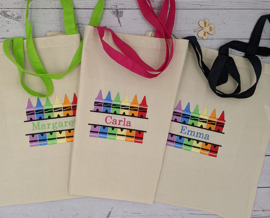 Teacher Tote Bag | Teacher Gift | Laptop Bag | Embroidered Black Tote Bag | Canvas Tote Bag | Tote Bag Gift
