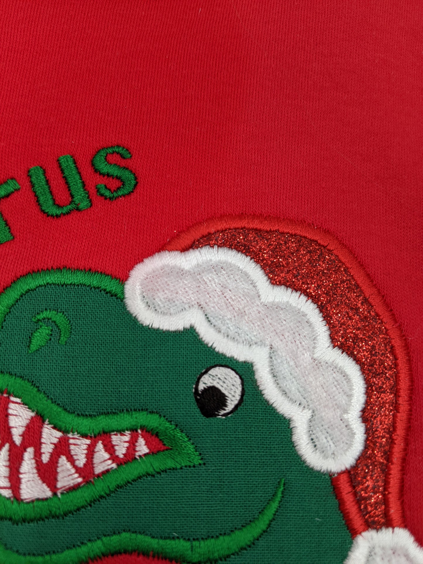 Christmas Santasaurus Tshirt personnalised with Name