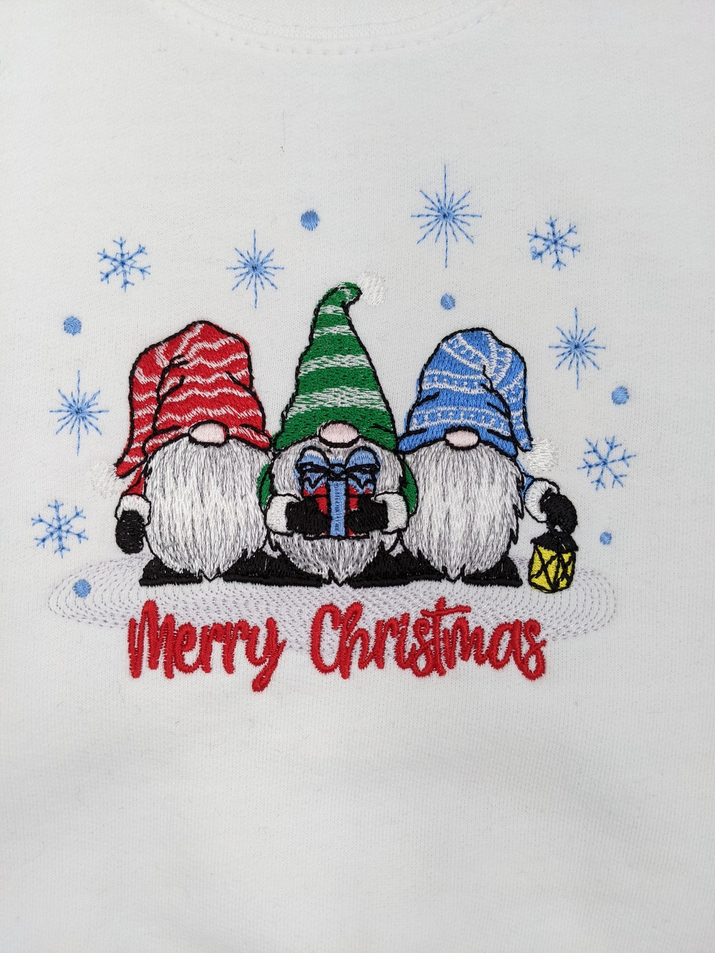 Children's Christmas Sweatshirt | Personalised | Christmas Jumper | Gnomes Gonks | Xmas Jumper | Embroidered