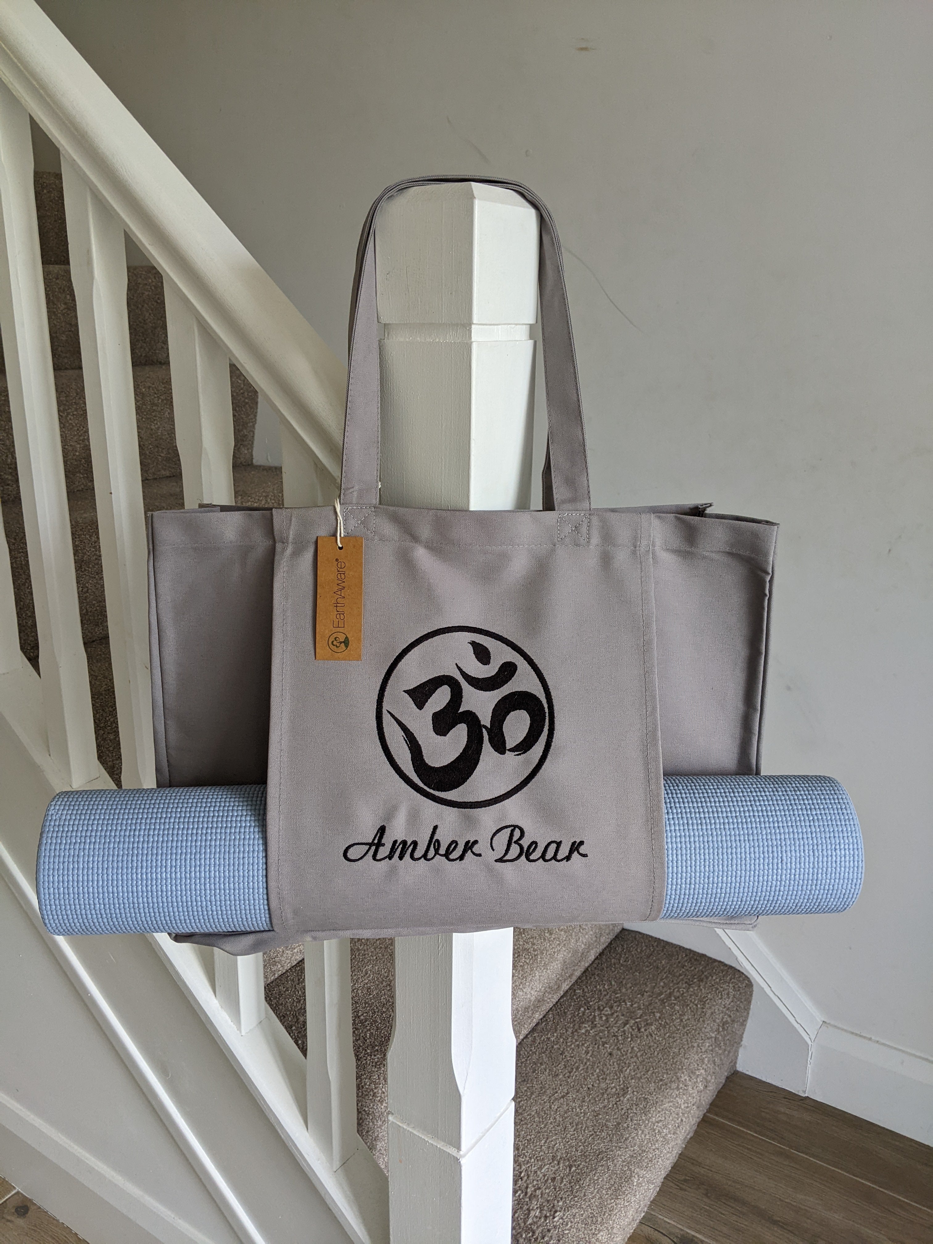 Personalised Yoga Tote Bag Moon and Sun , Yoga Mat Bag, Yoga Mat Pocke –  JimJamJoy