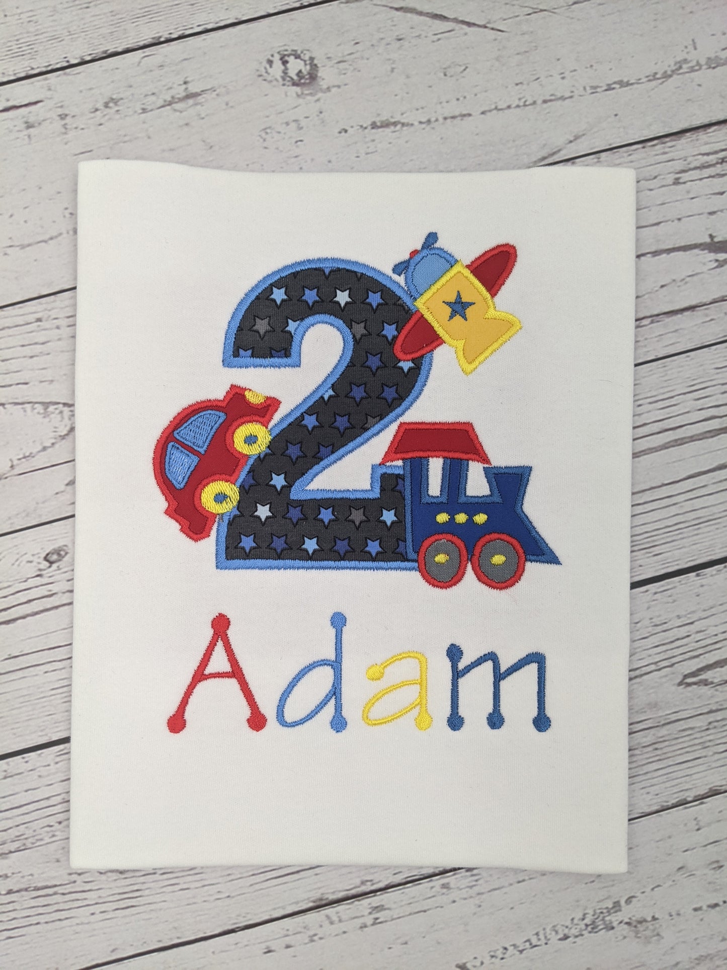 Children Birthday Tshirt |  Plane  | Train | 1st Birthday | 2nd Birthday | 3rd Birthday