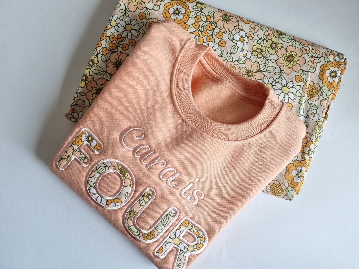 Children's  First Birthday Sweatshirt | All Age |  Flowers | Dinosaurs | Space  | Embroidery