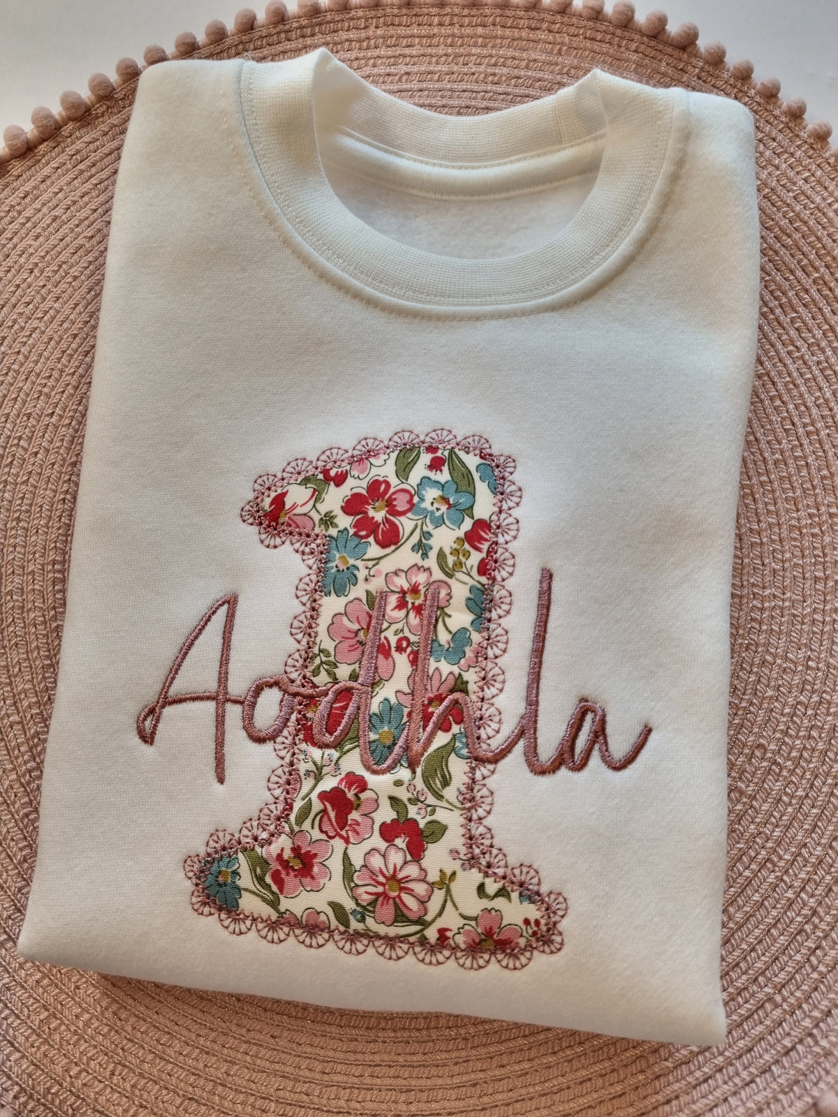 Personalised Sweatshirt with Liberty of London Fabric