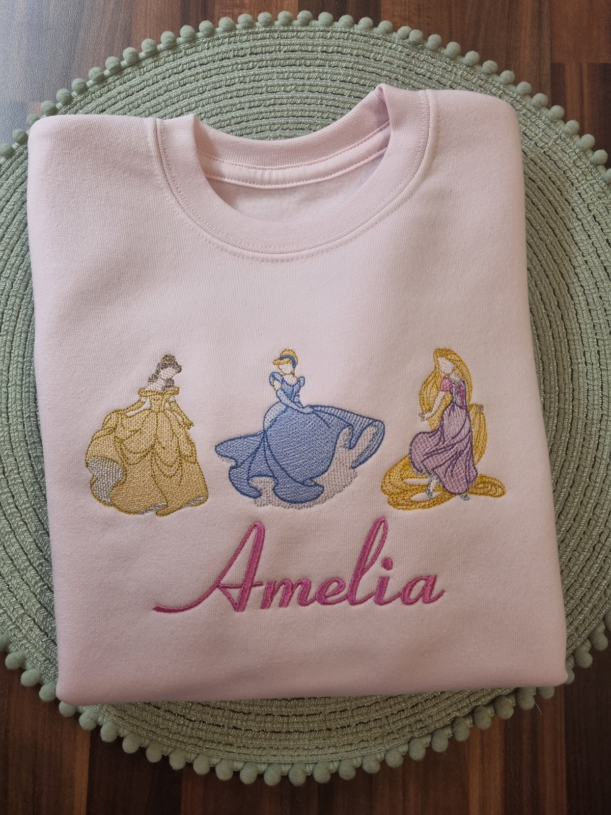 Princesses  birthday  Sweatshirt - Embroidery
