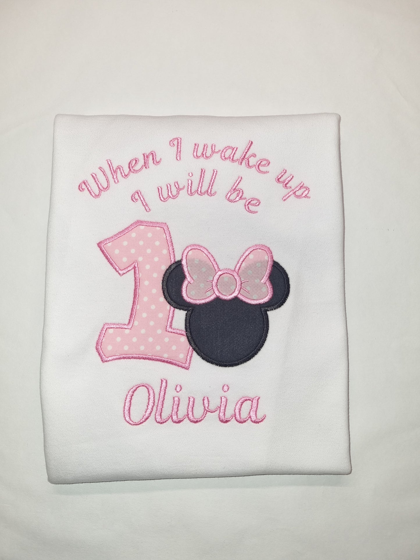 Mousse shape  Personalised  Birthday PJ's - Girls -  Pink PJ Cloud print