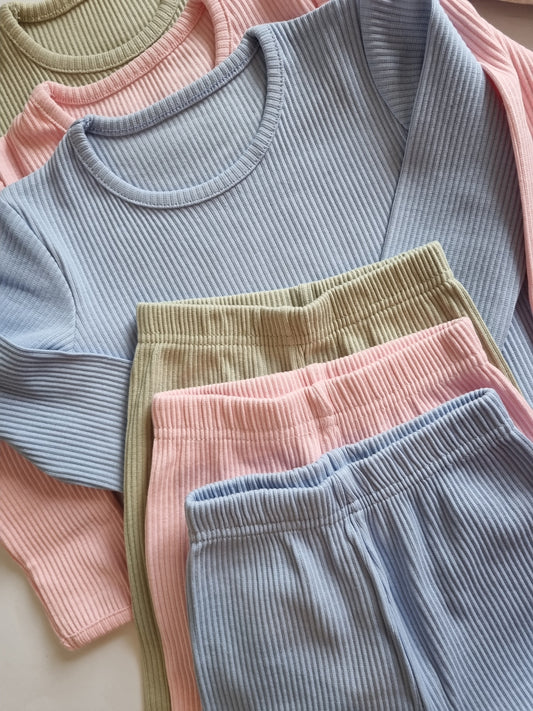 PERSONALISED MATCHING Lounge Set Loungewear Long Sleeve Clothes - Pjs - Embroidery