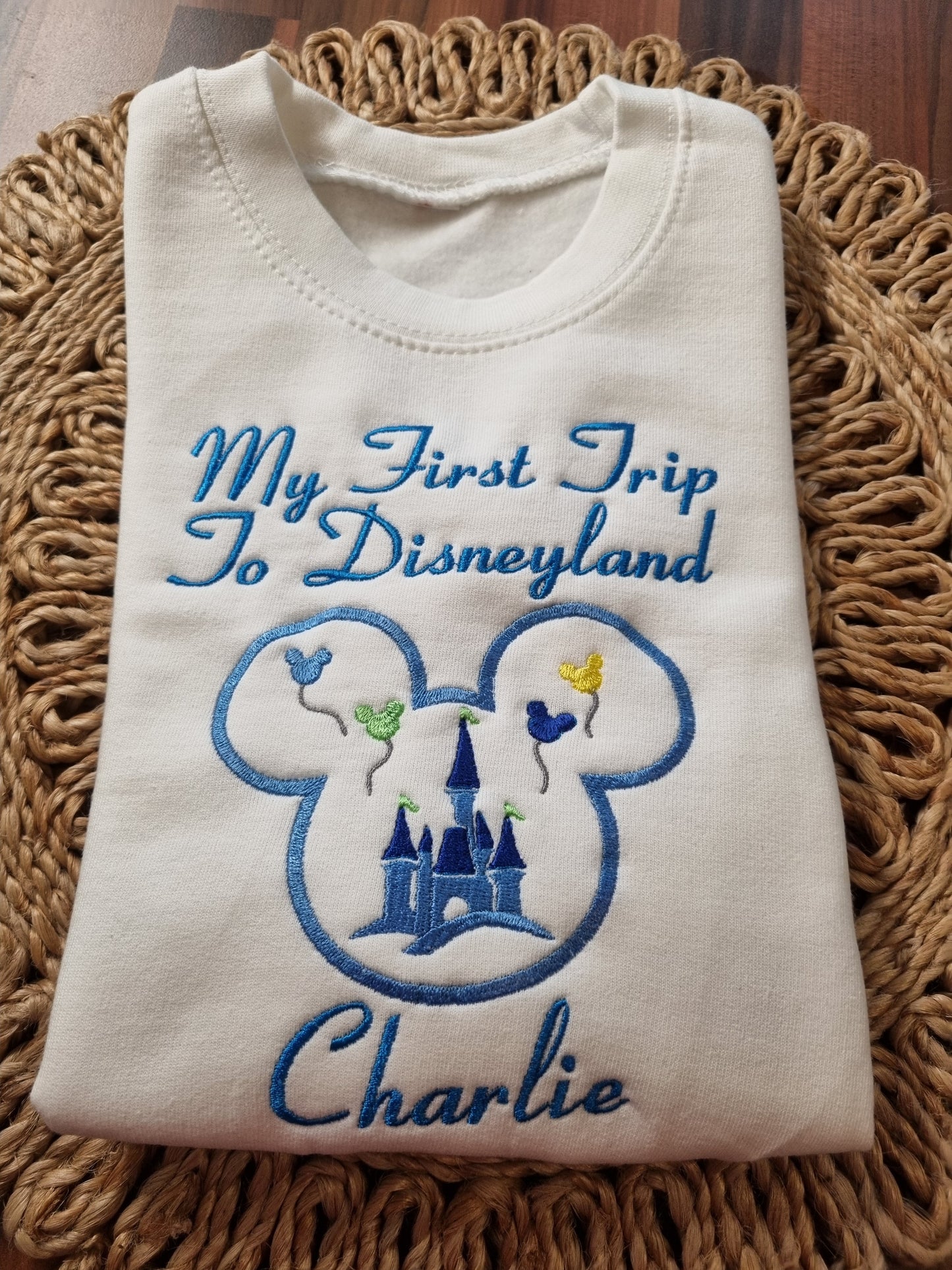 My First trip  Sweatshirt - Embroidery