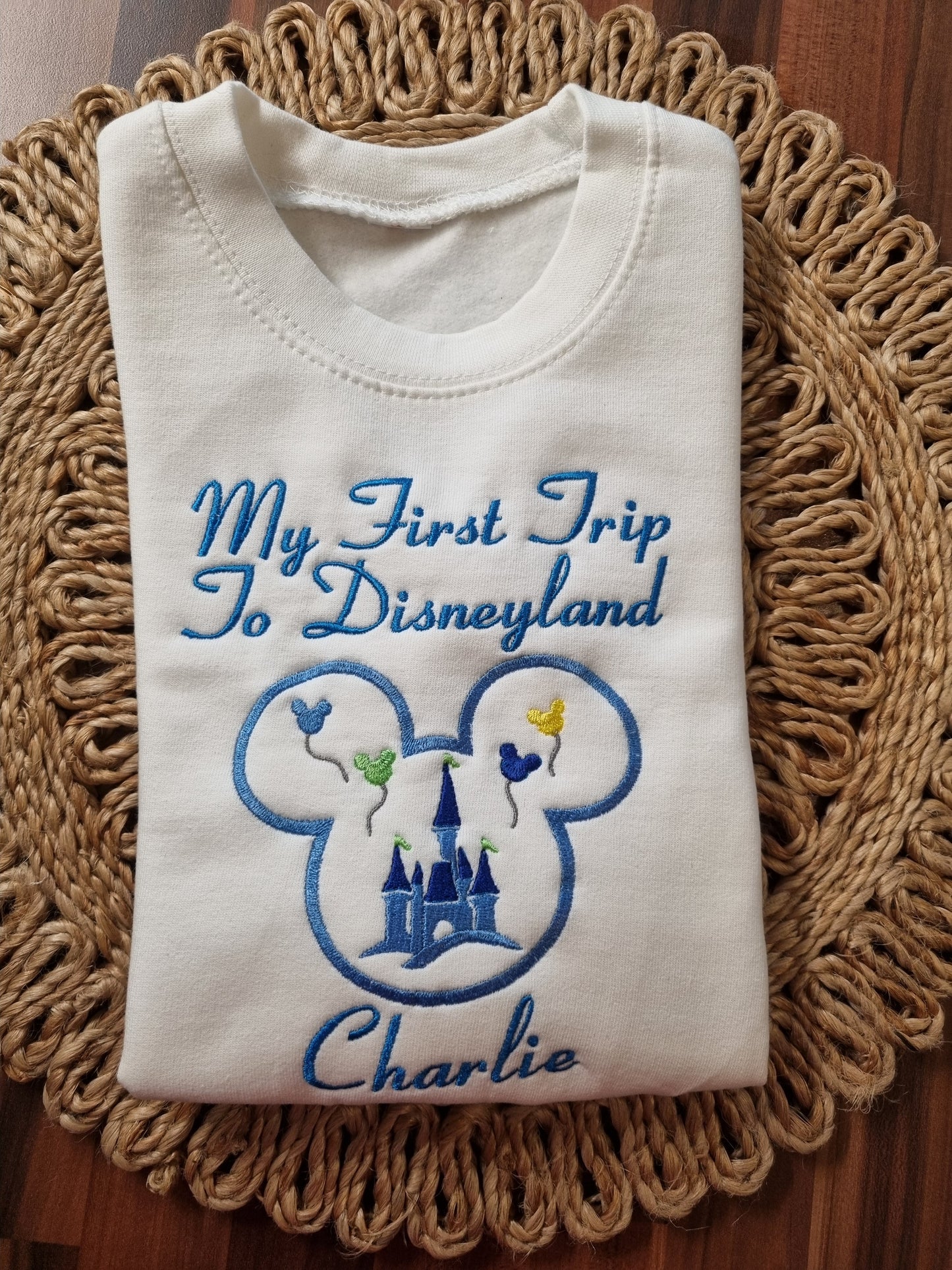 My First trip  Sweatshirt - Embroidery